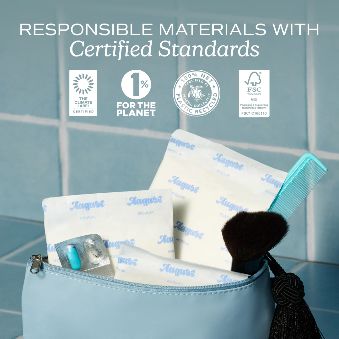 Period Pads with Wings – 100% Organic Cotton, Unscented - Image 10