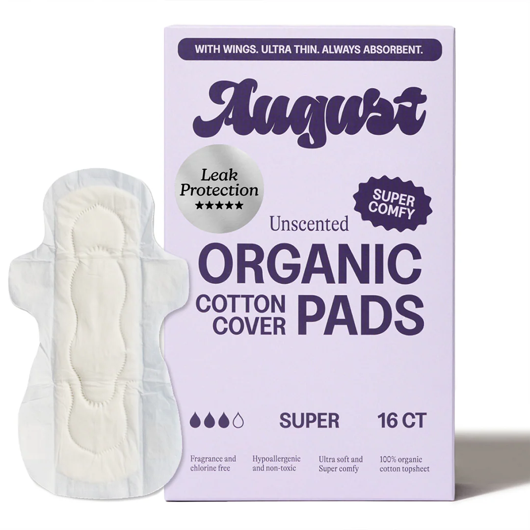 Period Pads with Wings – 100% Organic Cotton, Unscented - Image 13