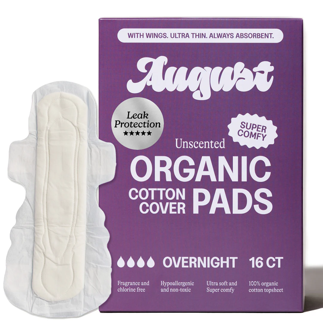 Period Pads with Wings – 100% Organic Cotton, Unscented - Image 14