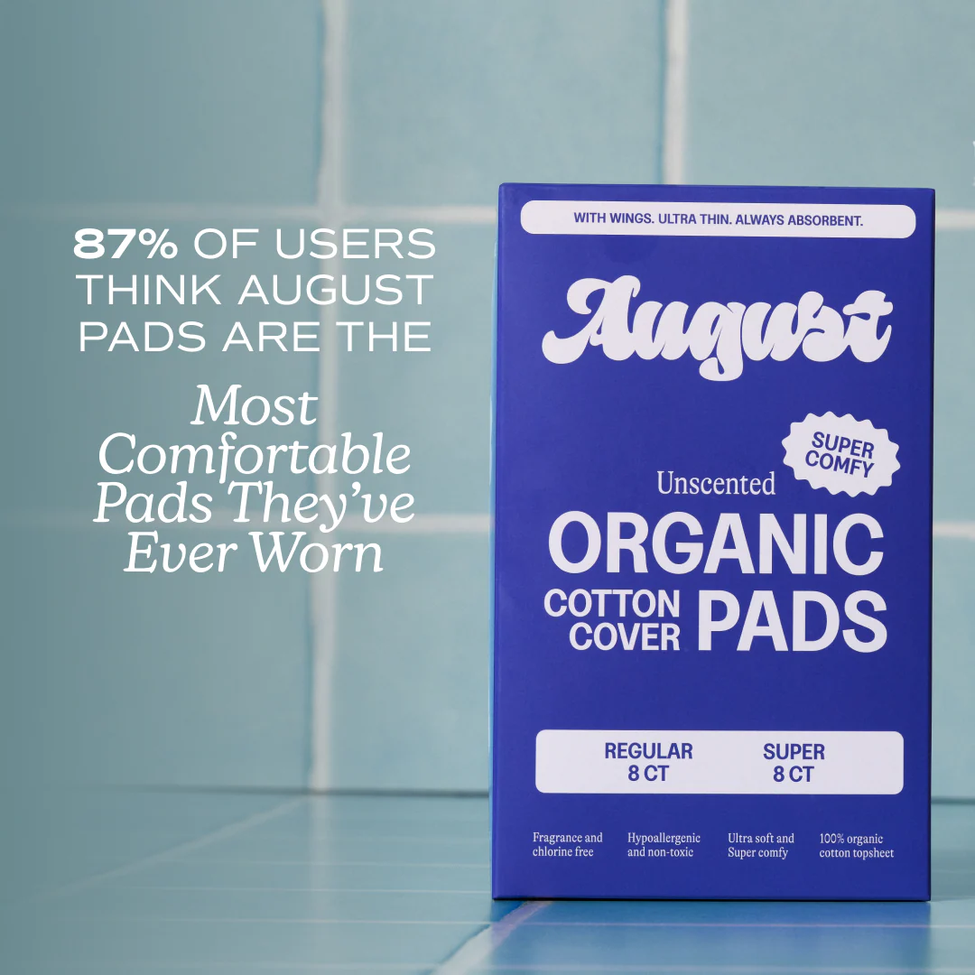 Period Pads with Wings – 100% Organic Cotton, Unscented - Image 18
