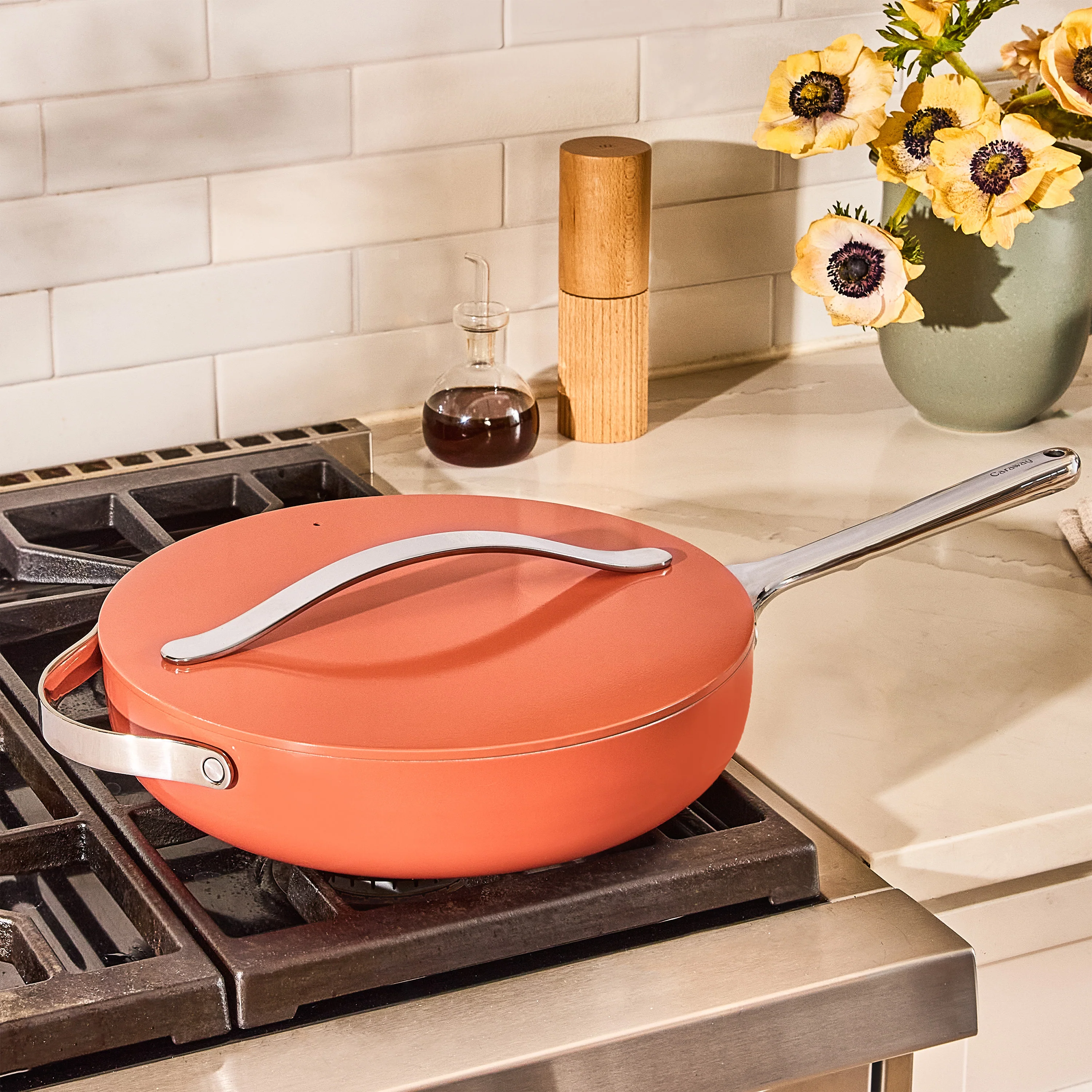 Nonstick Ceramic Sauté Pan with Lid, 4.5 qt - Image 12