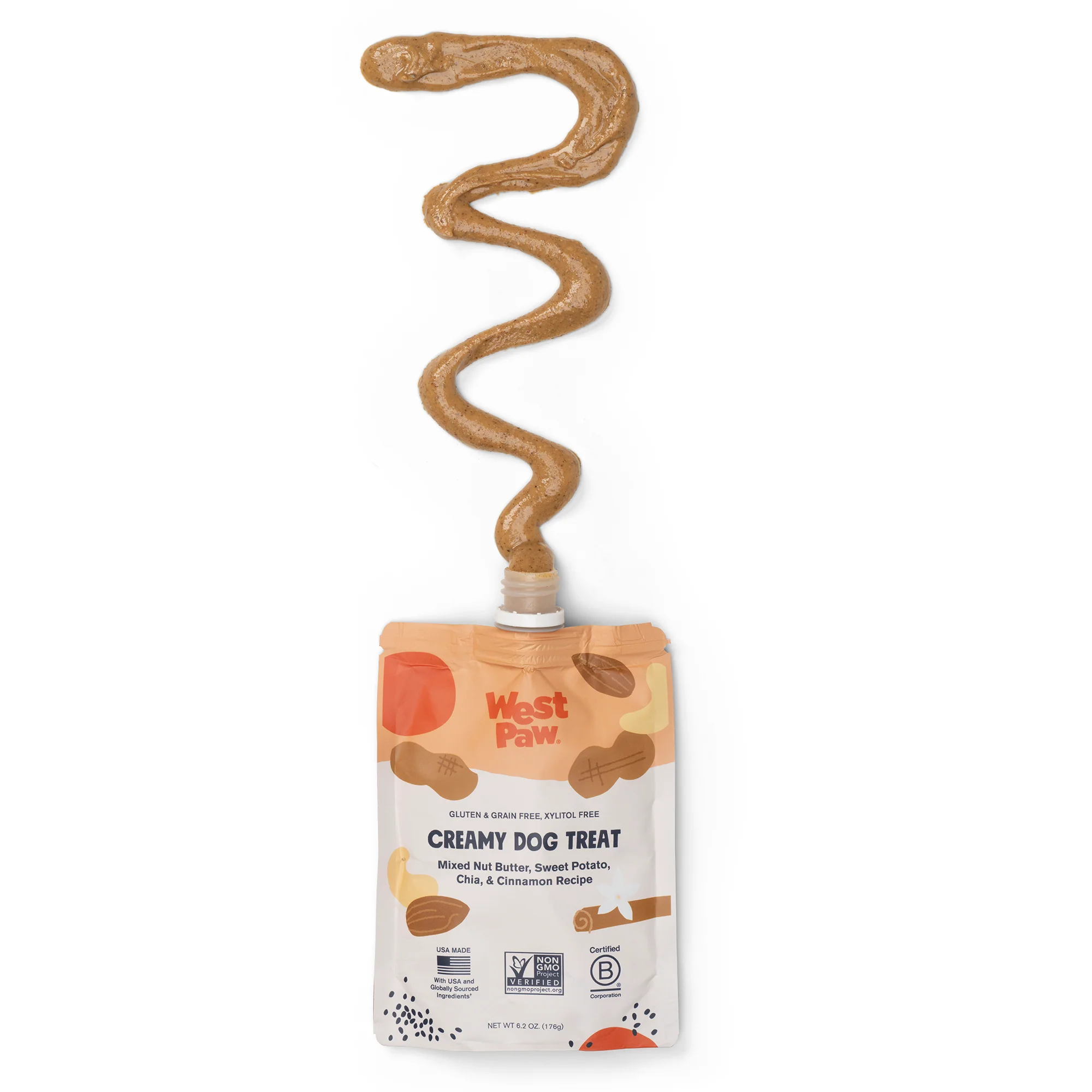 Mixed Nut Butter with Sweet Potato Chia and Cinnamon Creamy Dog Treat - Image 2
