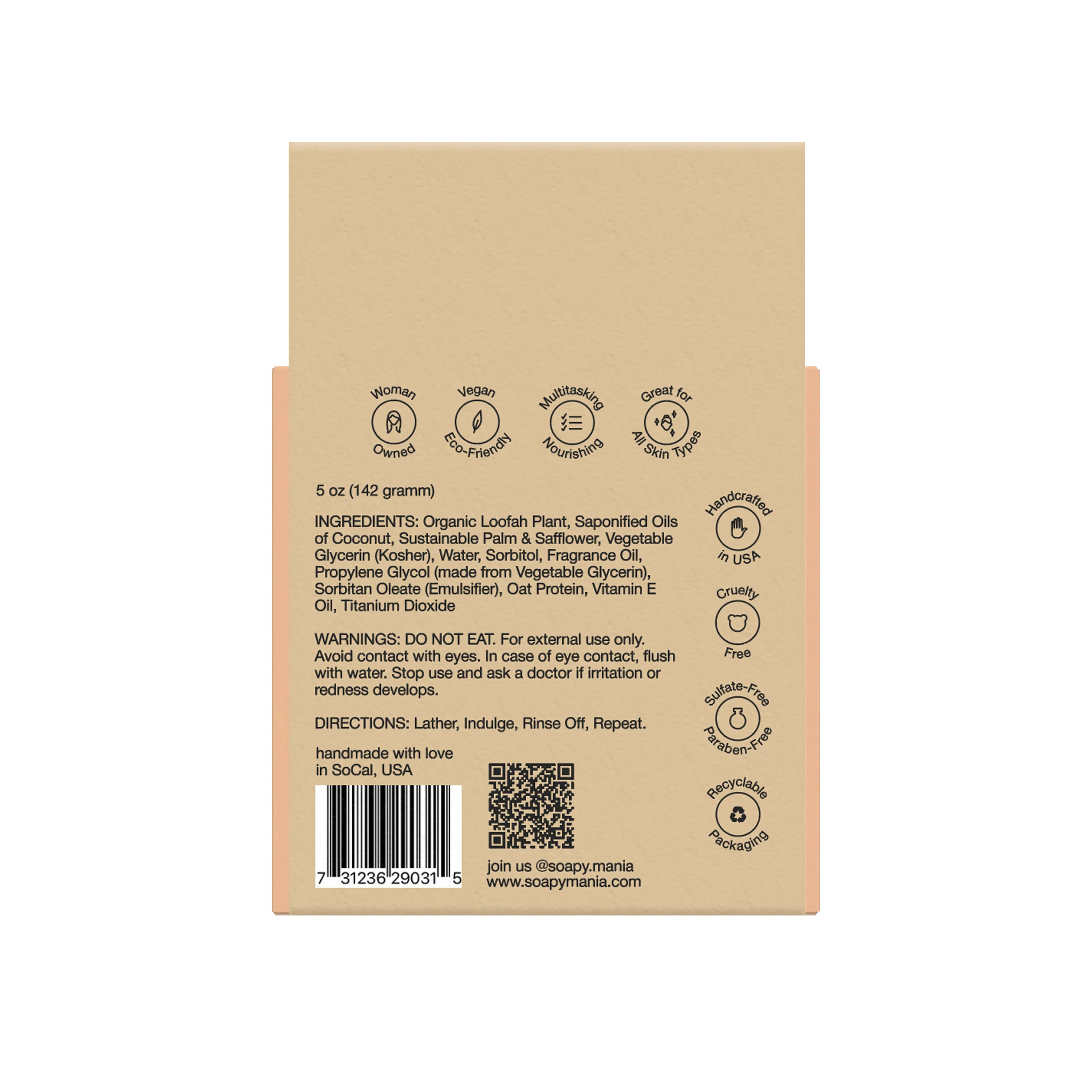 Oatmeal Butter Exfoliating Loofah Bar Soap - Image 5