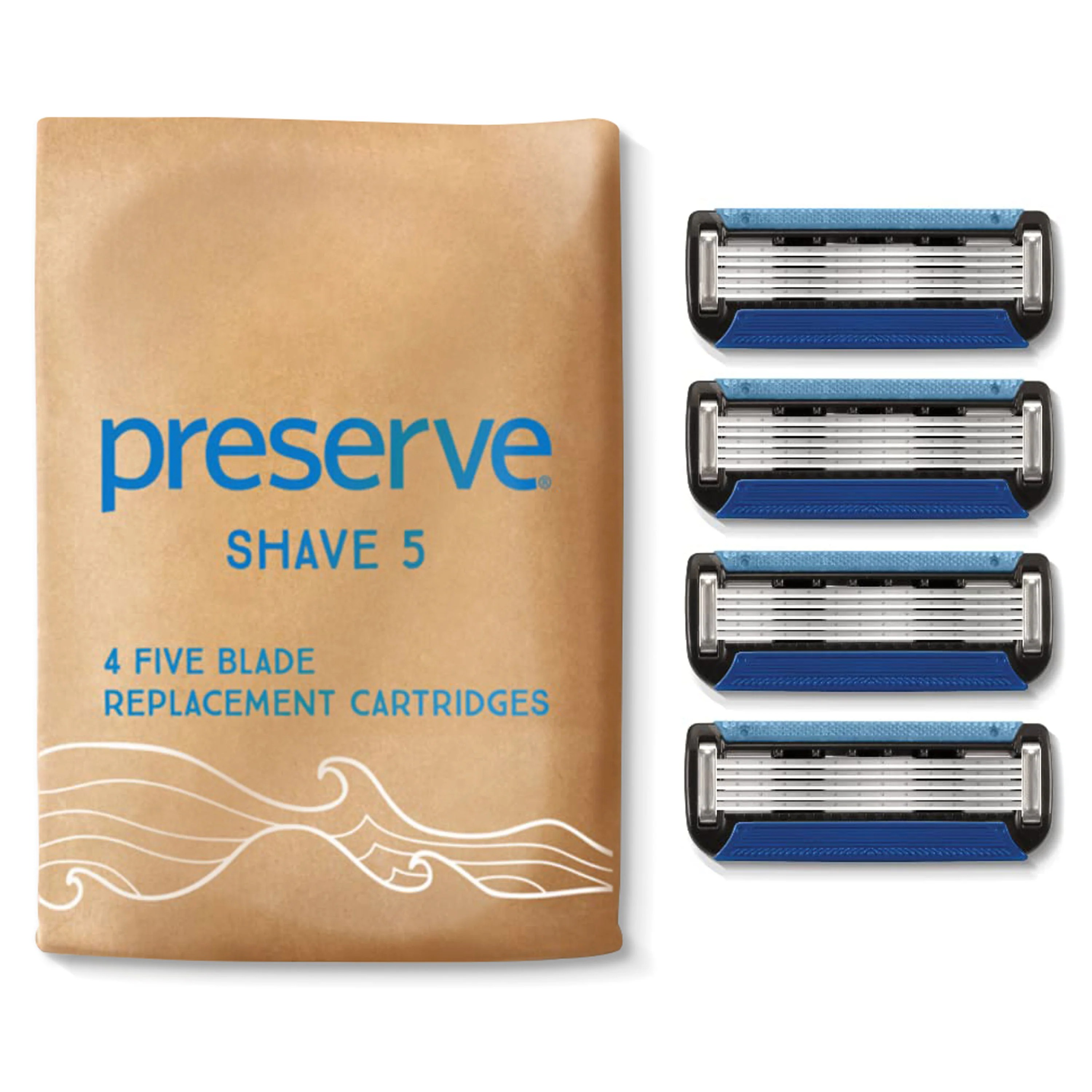 Shave 5 Replacement Blades (Fits Preserve Shave 5 and POPi Shave 5)