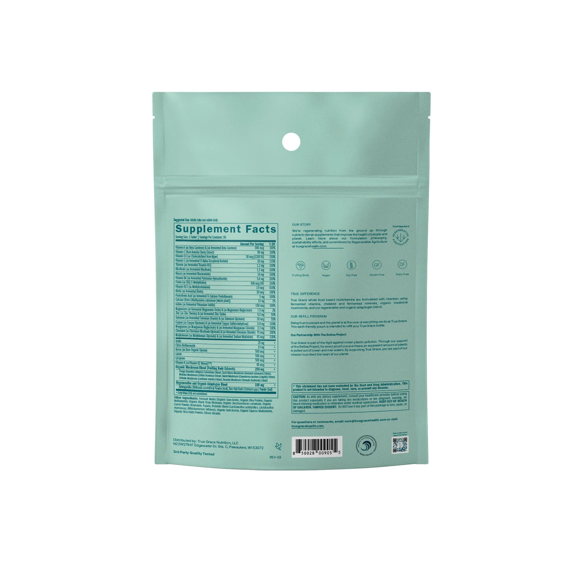 One Daily Women's 40+ Multivitamin - Refill Pouch - Image 2