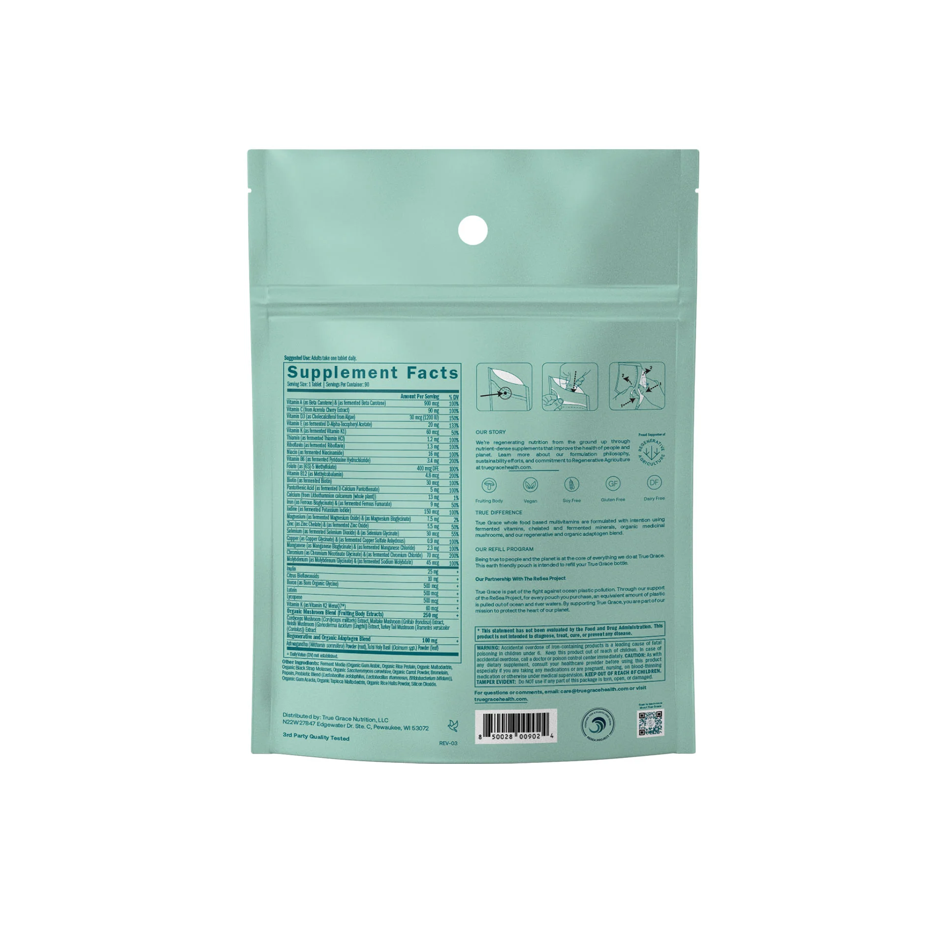 One Daily Women's Multivitamin Tablets - Refill Pouch - Image 2