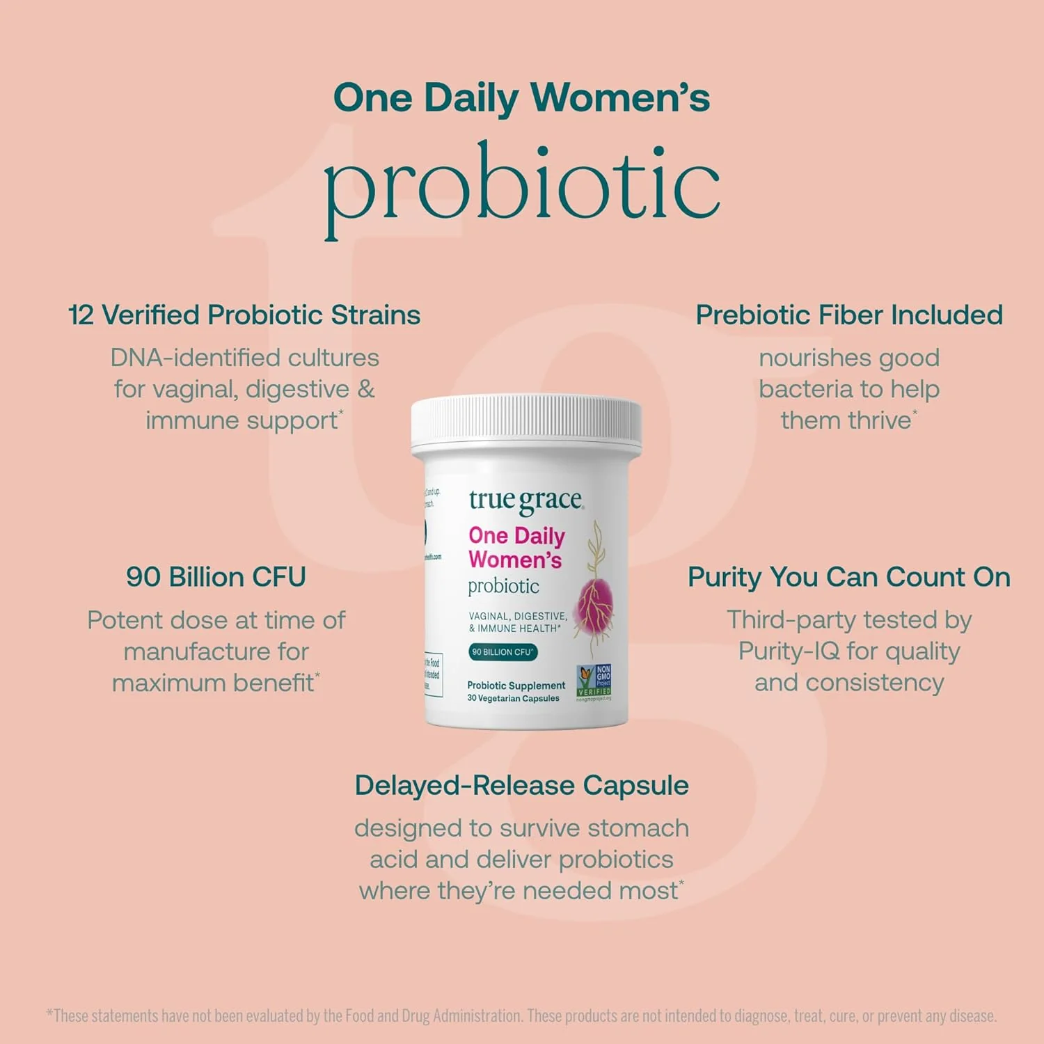 One Daily Women's Probiotic Capsules - Digestive, Vaginal & Immune Health* - Image 8