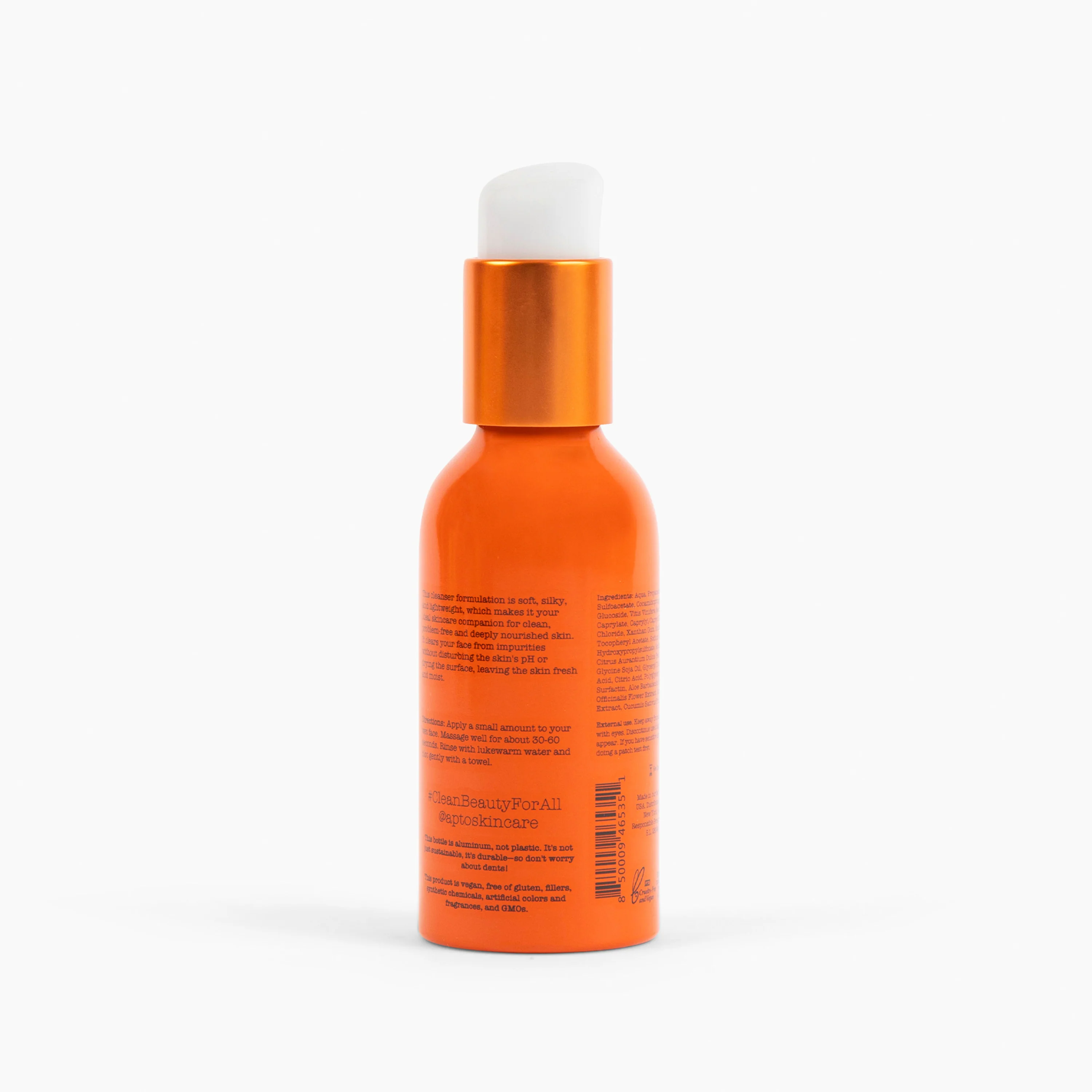 Orange Blossom Cleanser with Grapeseed Oil, Lightly Foaming Face Wash - Image 3