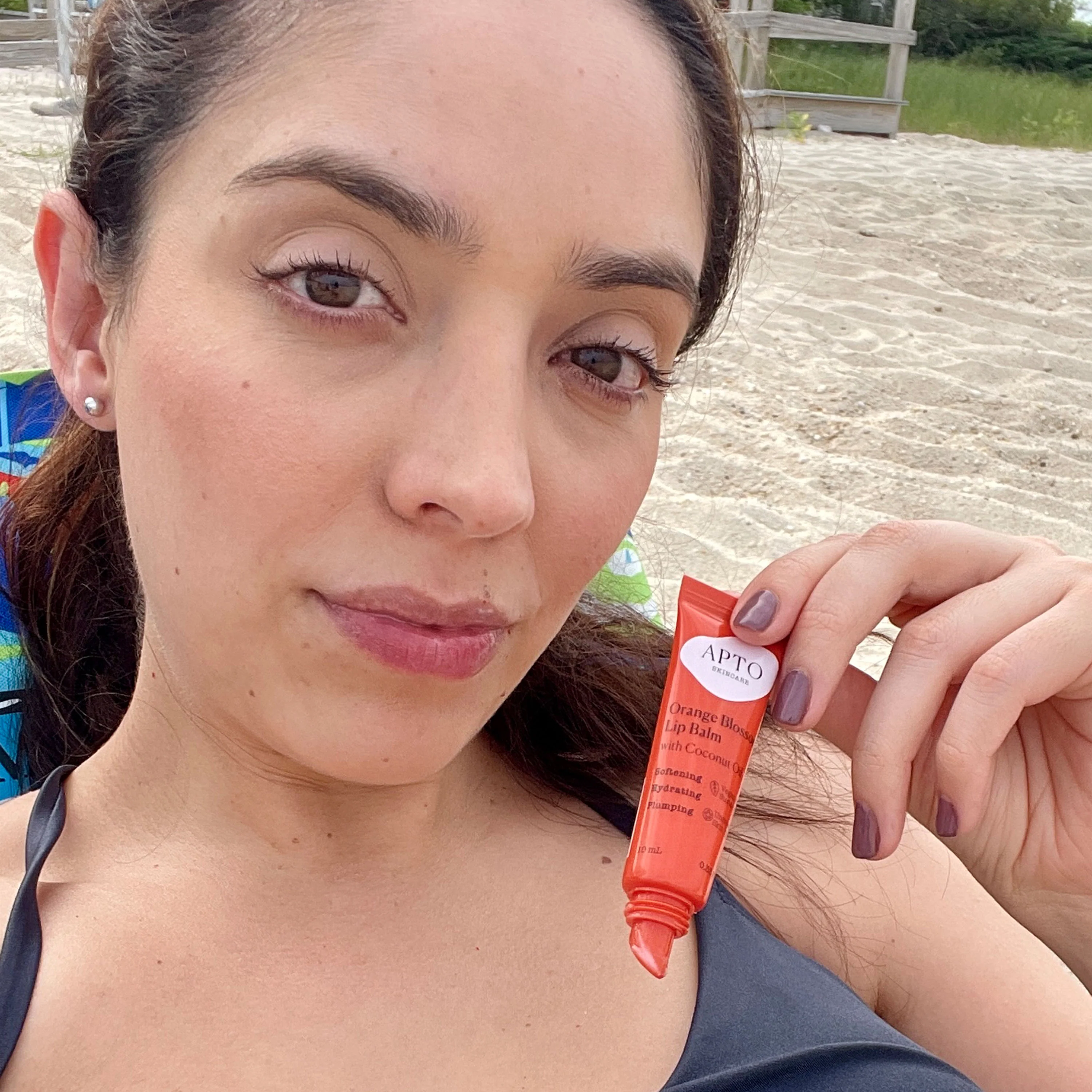 Orange Blossom Lip Balm with Coconut Oil, Pocket Lip Moisturizer - Image 5