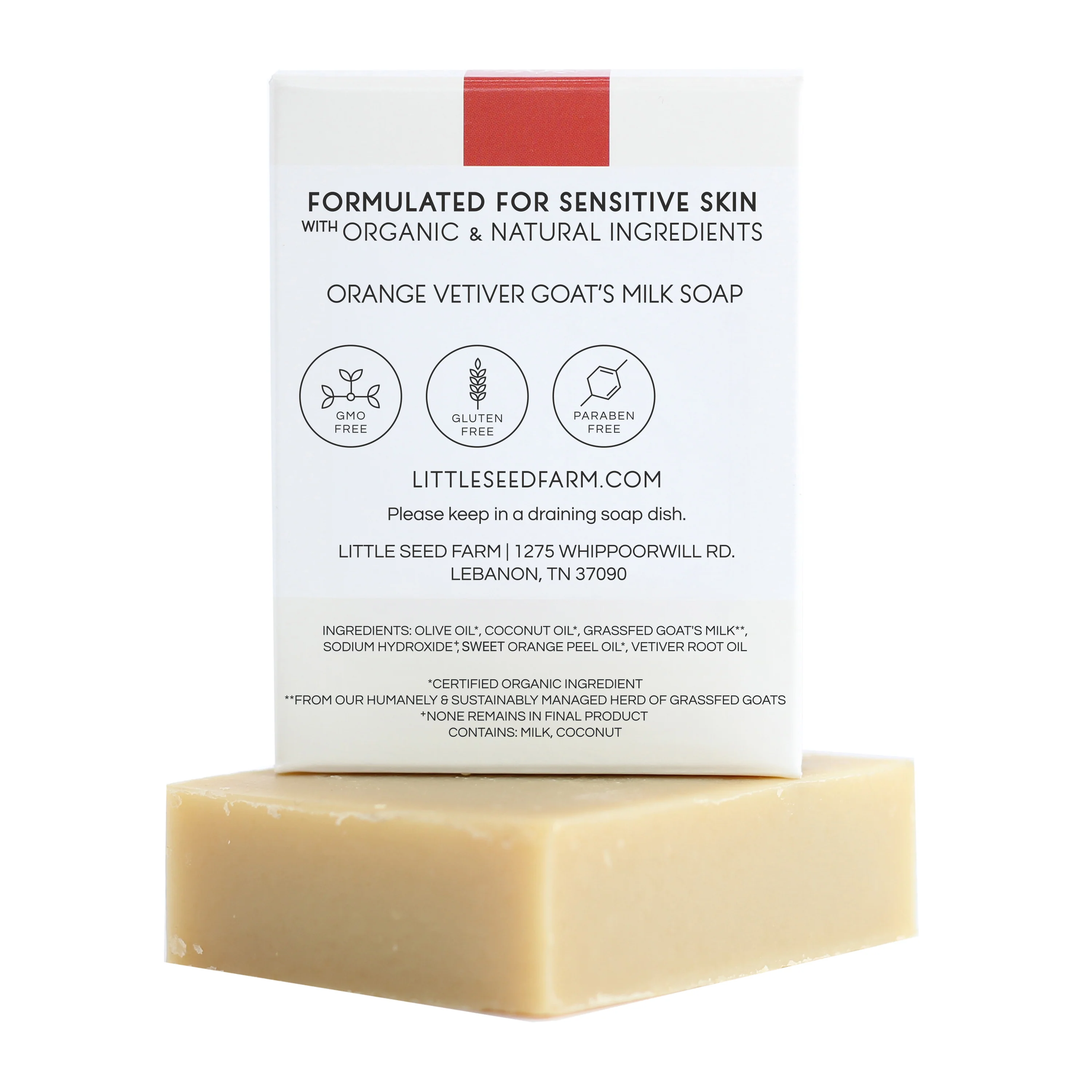 Orange Vetiver Facial & Body Cleansing Bar - Image 4