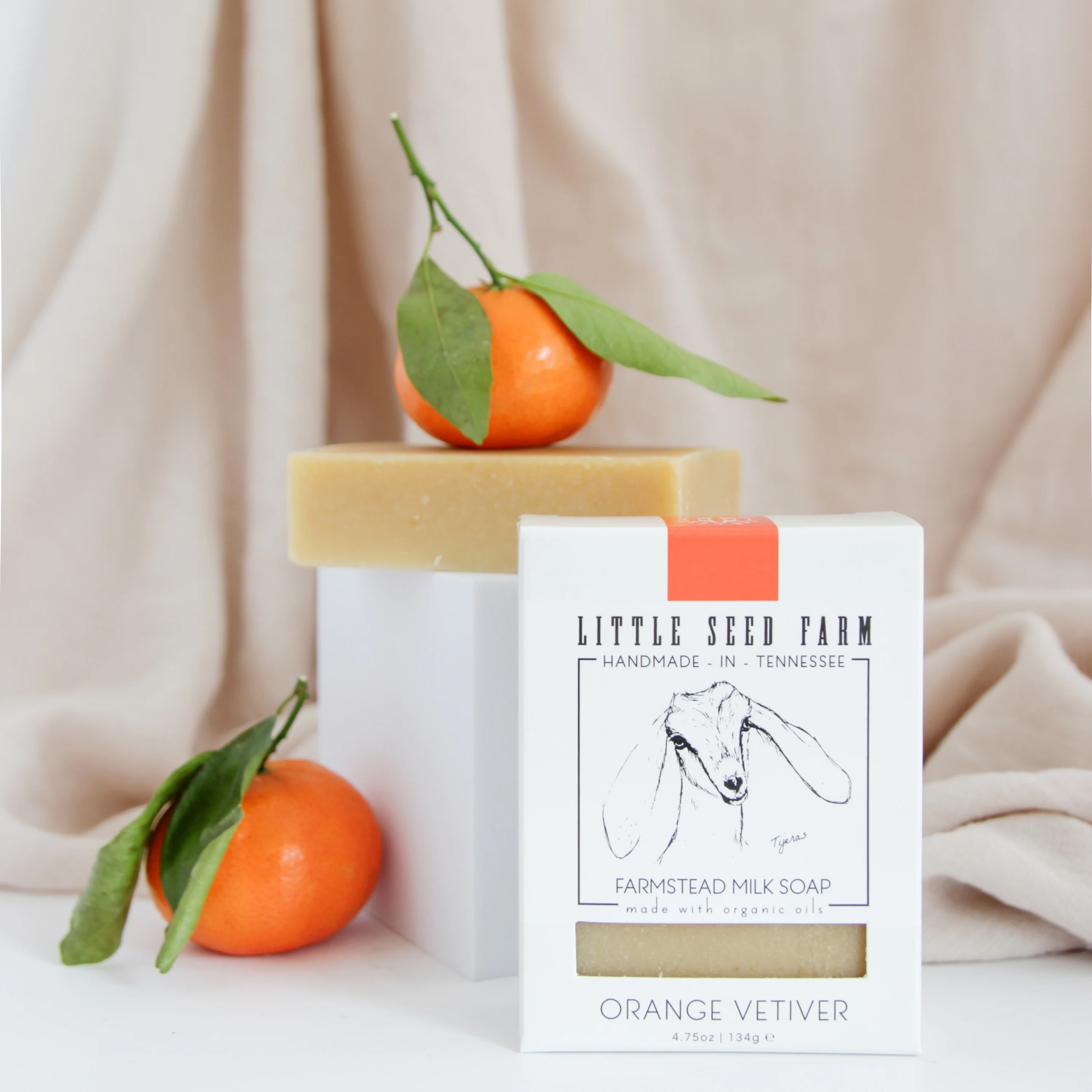 Orange Vetiver Facial & Body Cleansing Bar - Image 6