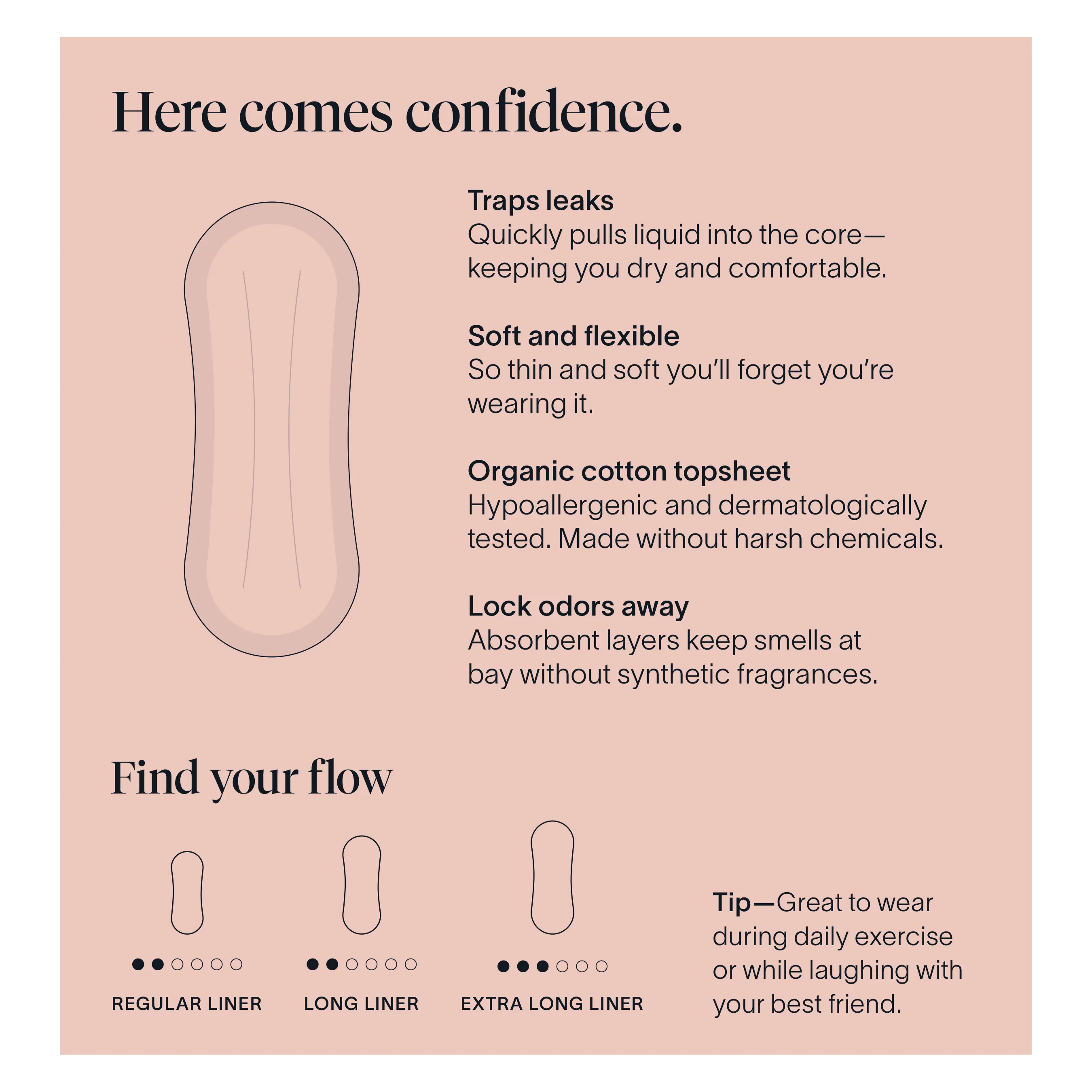 Free-To-Move Bladder Control Liners – Ultra Thin Organic Cotton - Image 13
