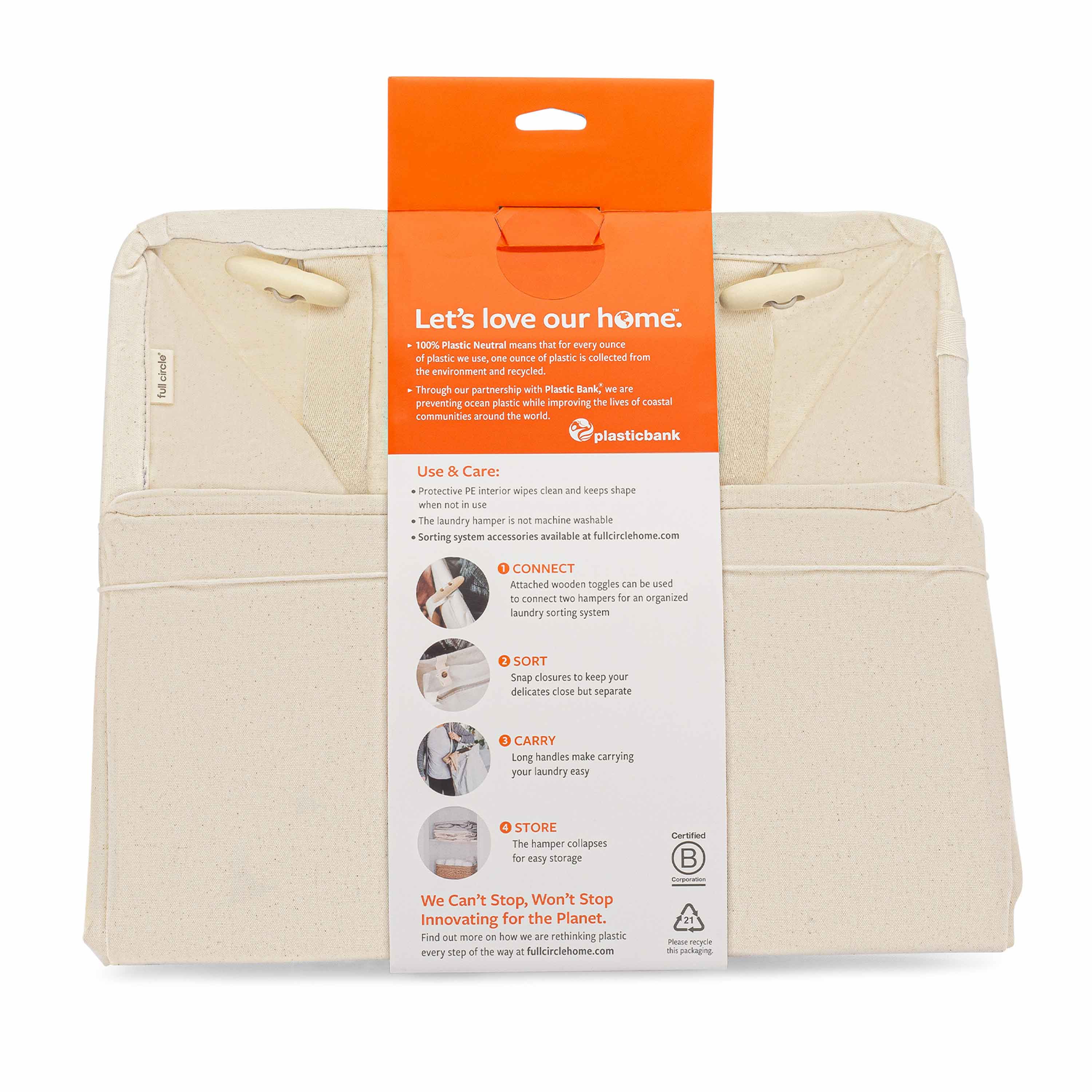 Organic Cotton Laundry Hamper - Image 2