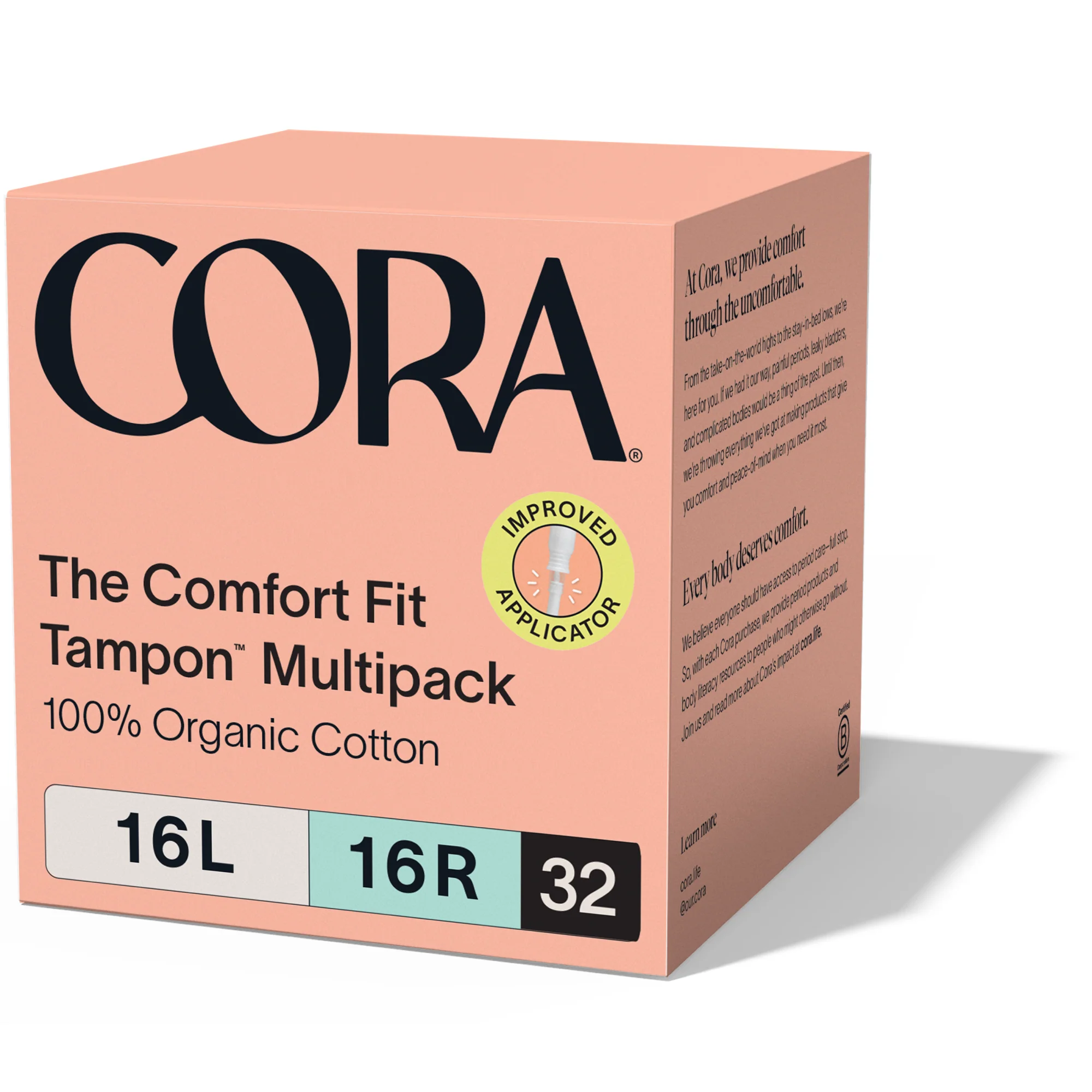 The Comfort Fit Tampon with Applicator – 100% Organic Cotton, BPA-Free Applicator - Image 3