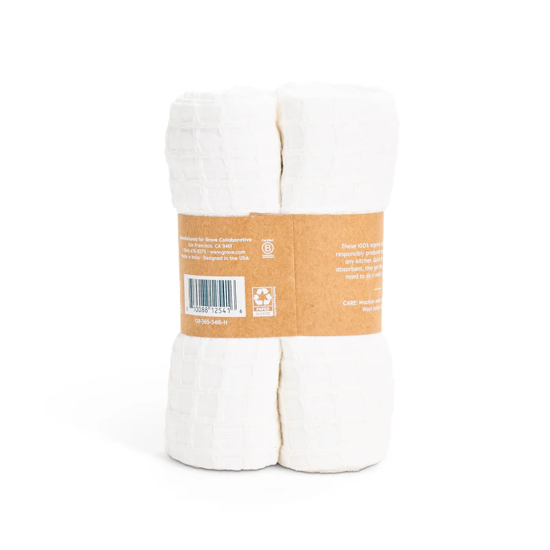 Organic Cotton Textured Kitchen Towels - Image 2