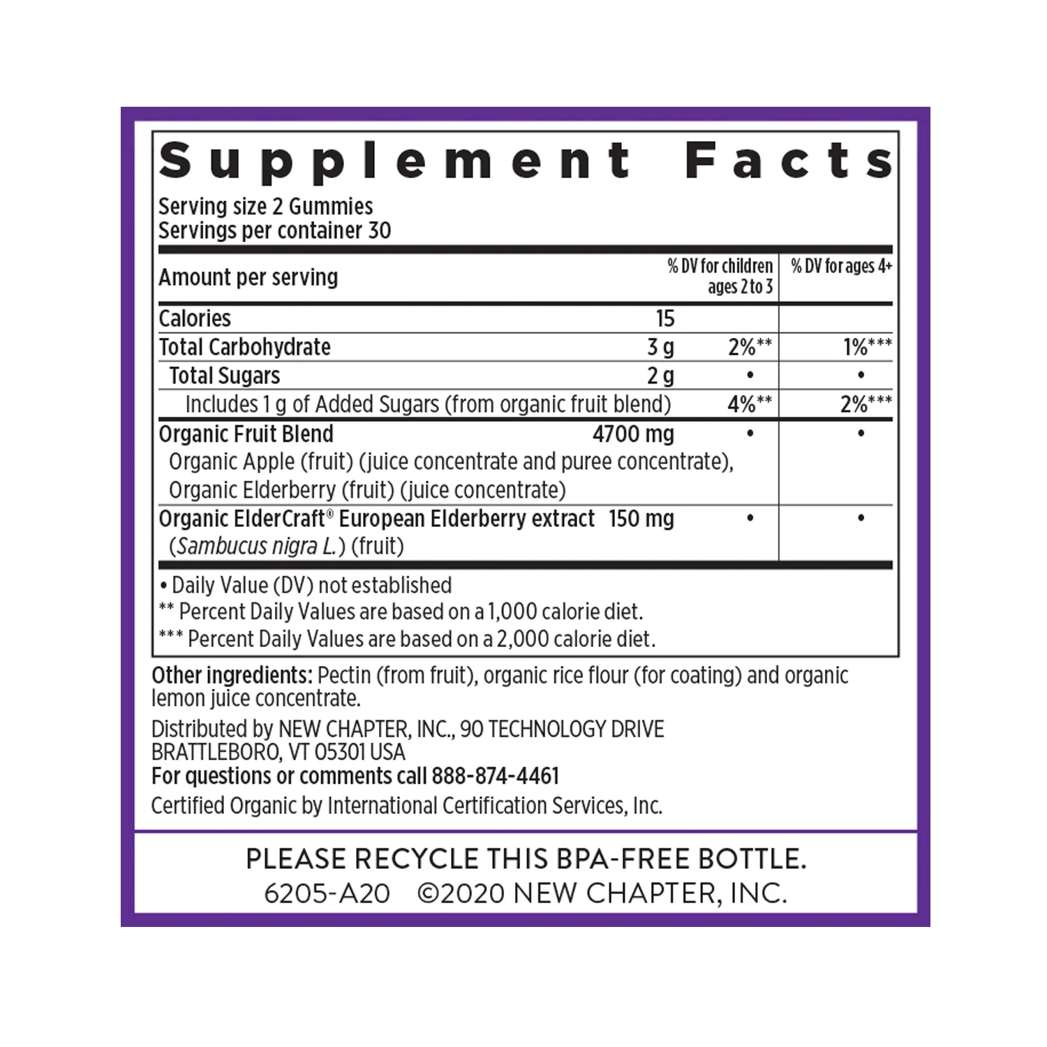 Elderberry Gummies, Organic Whole-Food Gummies for Immune Support - Image 3