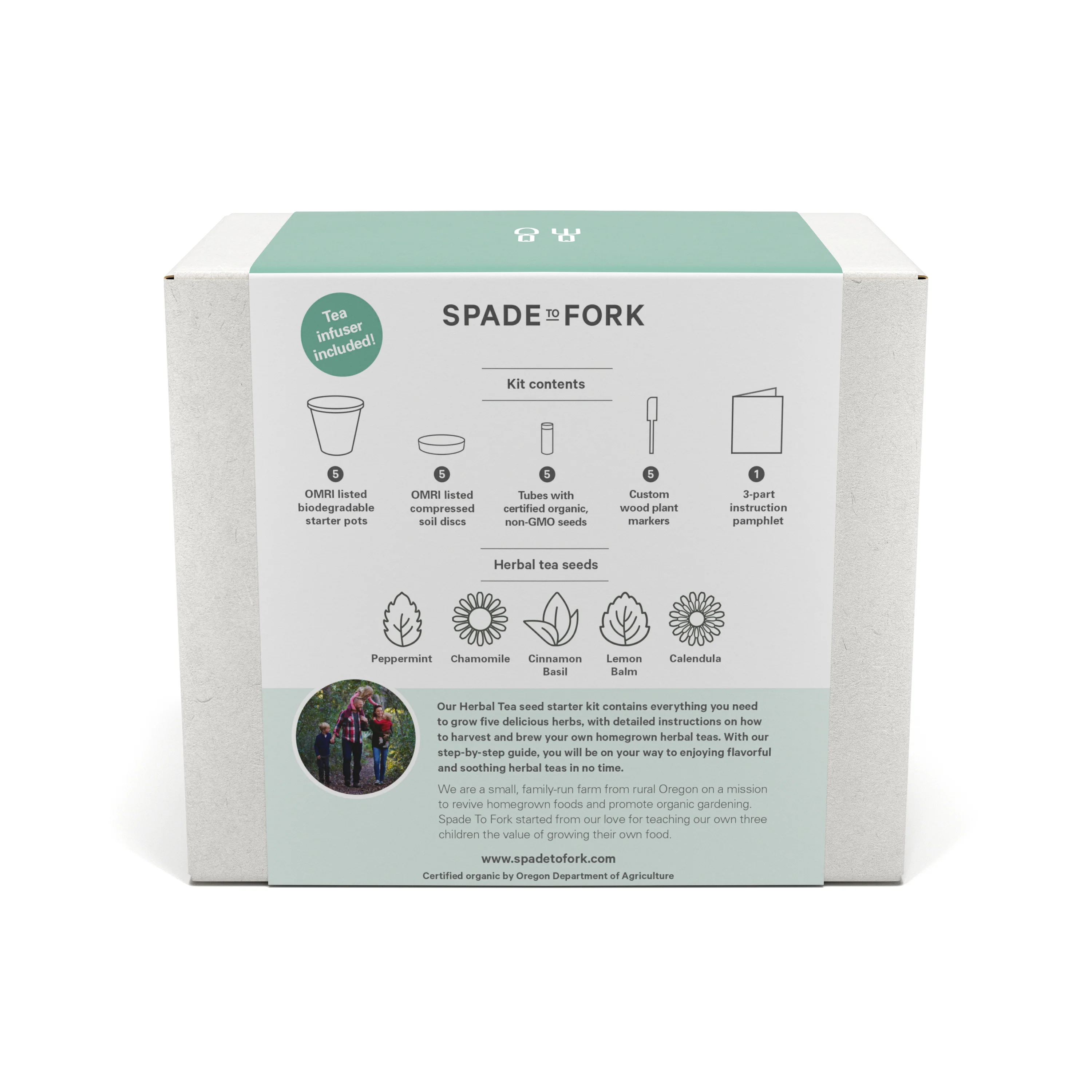 Organic Herbal Tea Kit- Includes 100% USDA Organic Certified and Non-GMO Seeds - Image 2