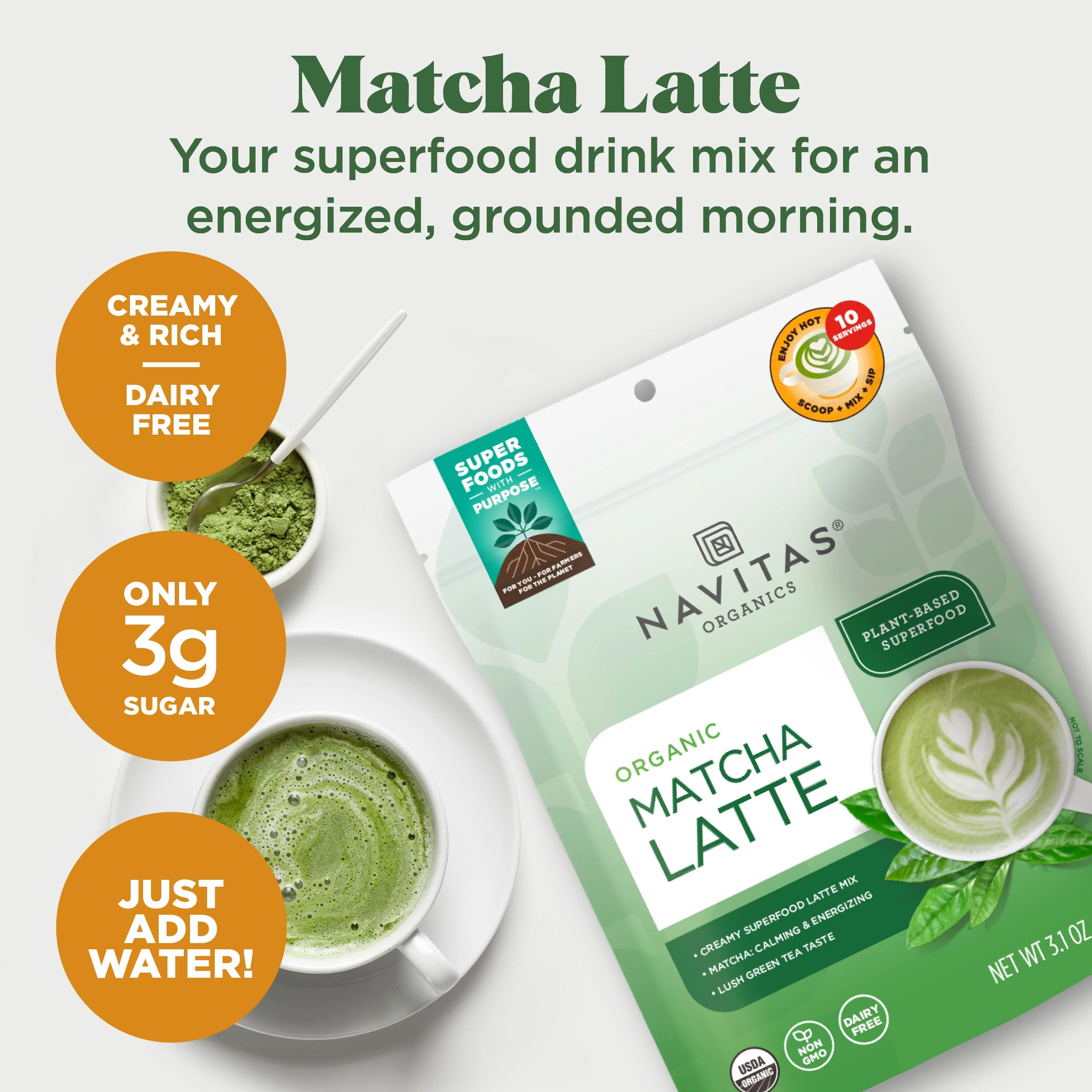 Organic Matcha Latte - Image 3