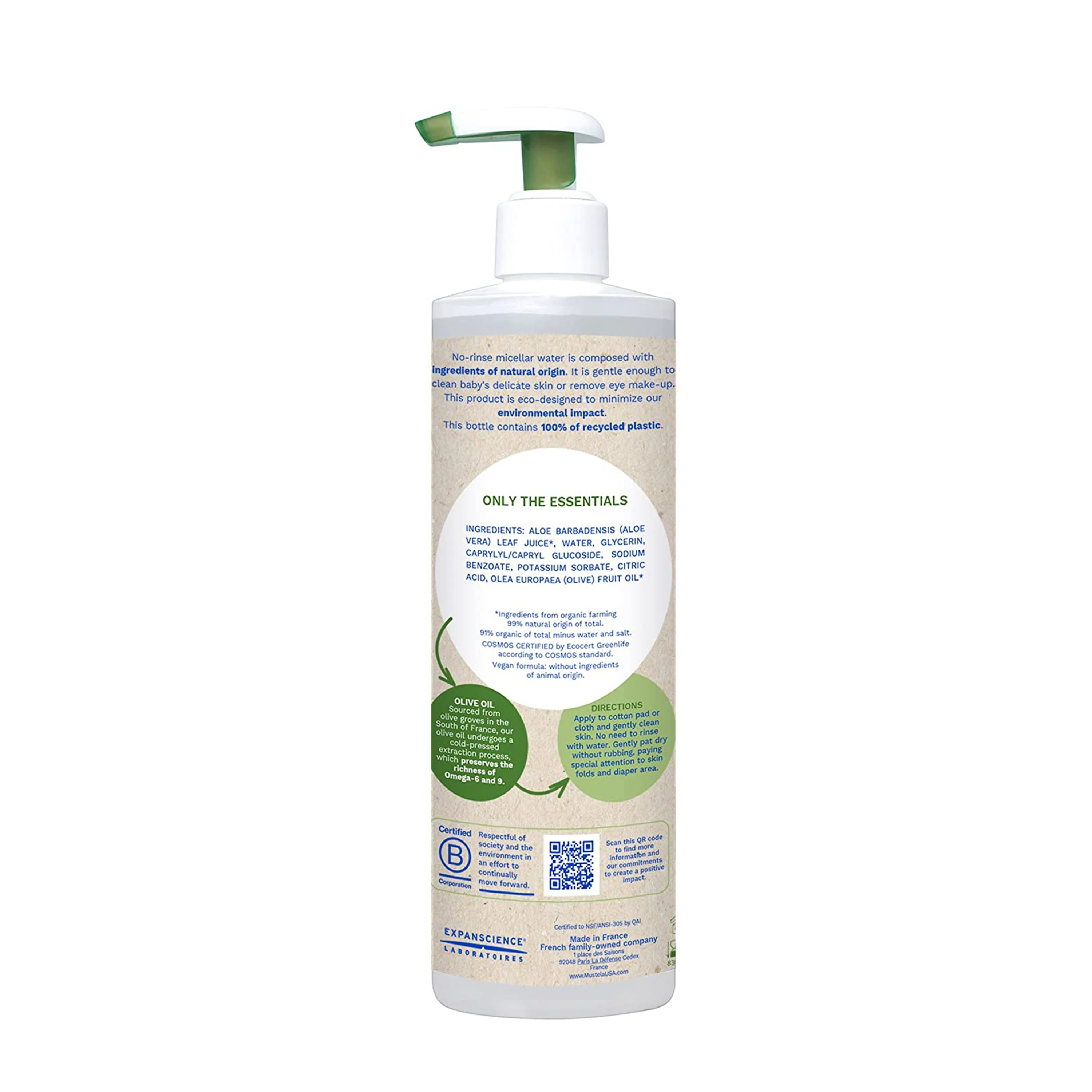 Organic Micellar Water with Olive Oil and Aloe - Image 3