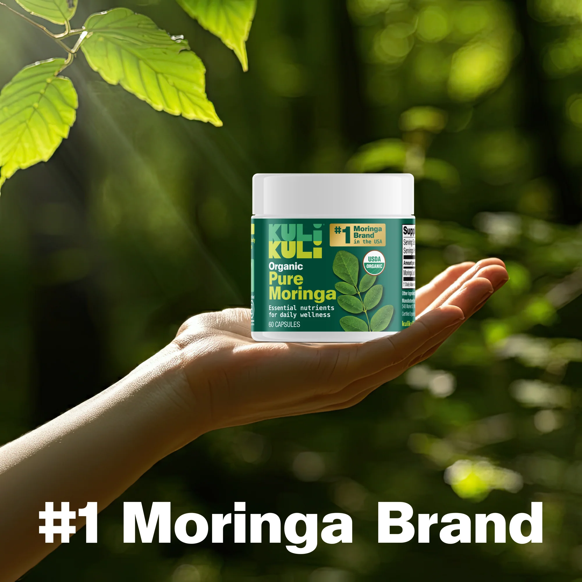 Organic Pure Moringa Capsules - Image 2