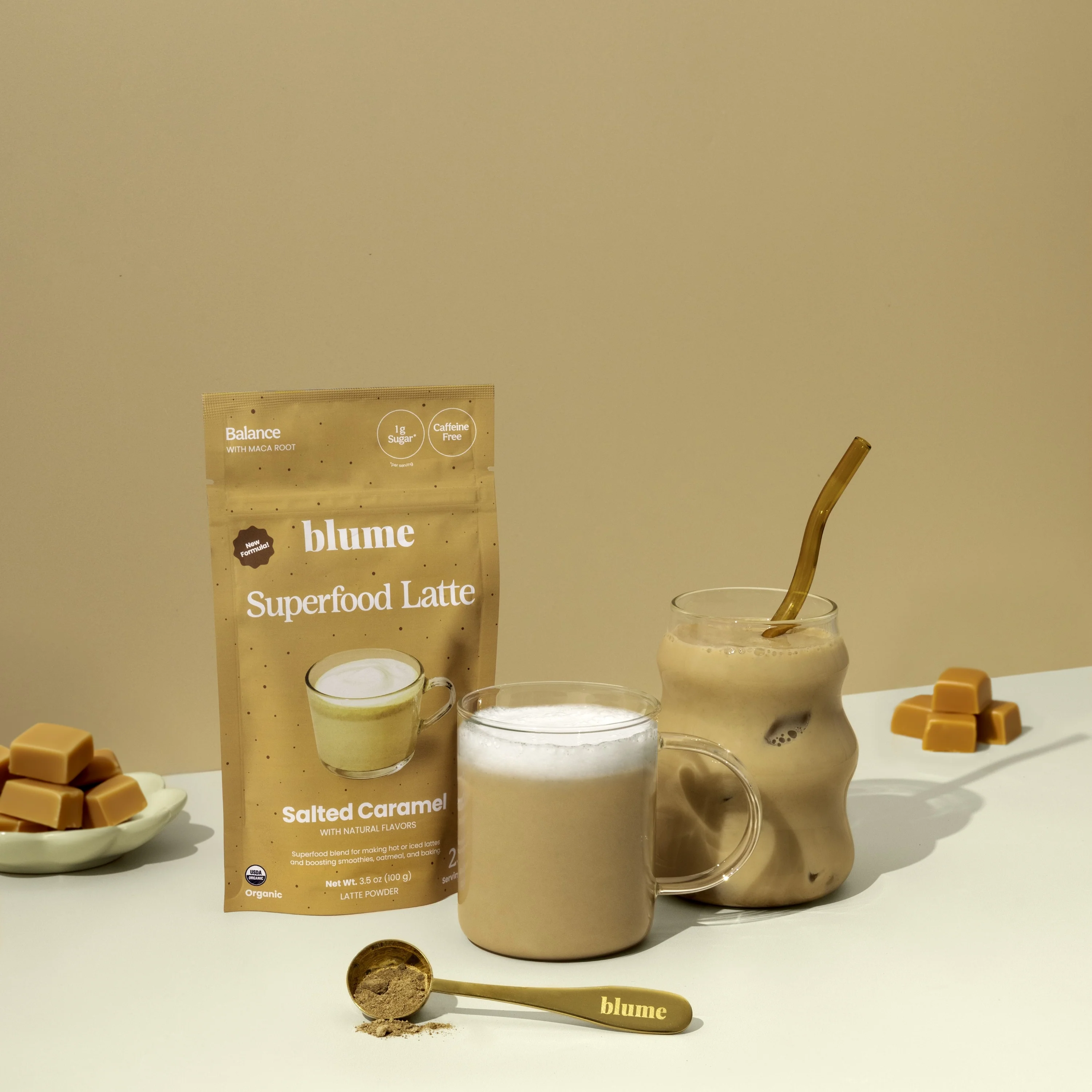 Organic Salted Caramel Latte Powder - Image 4