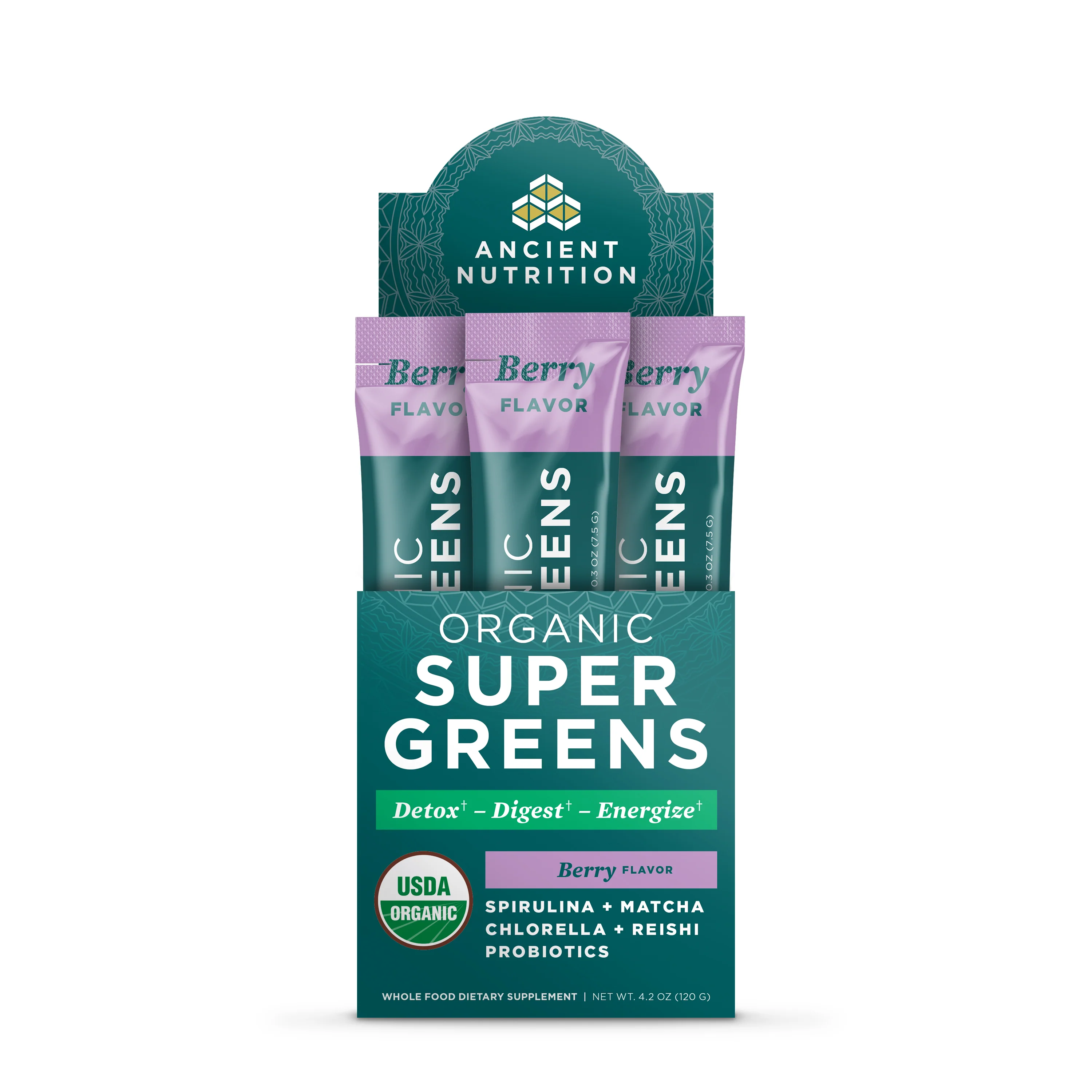 Organic Super Greens Powder Packets