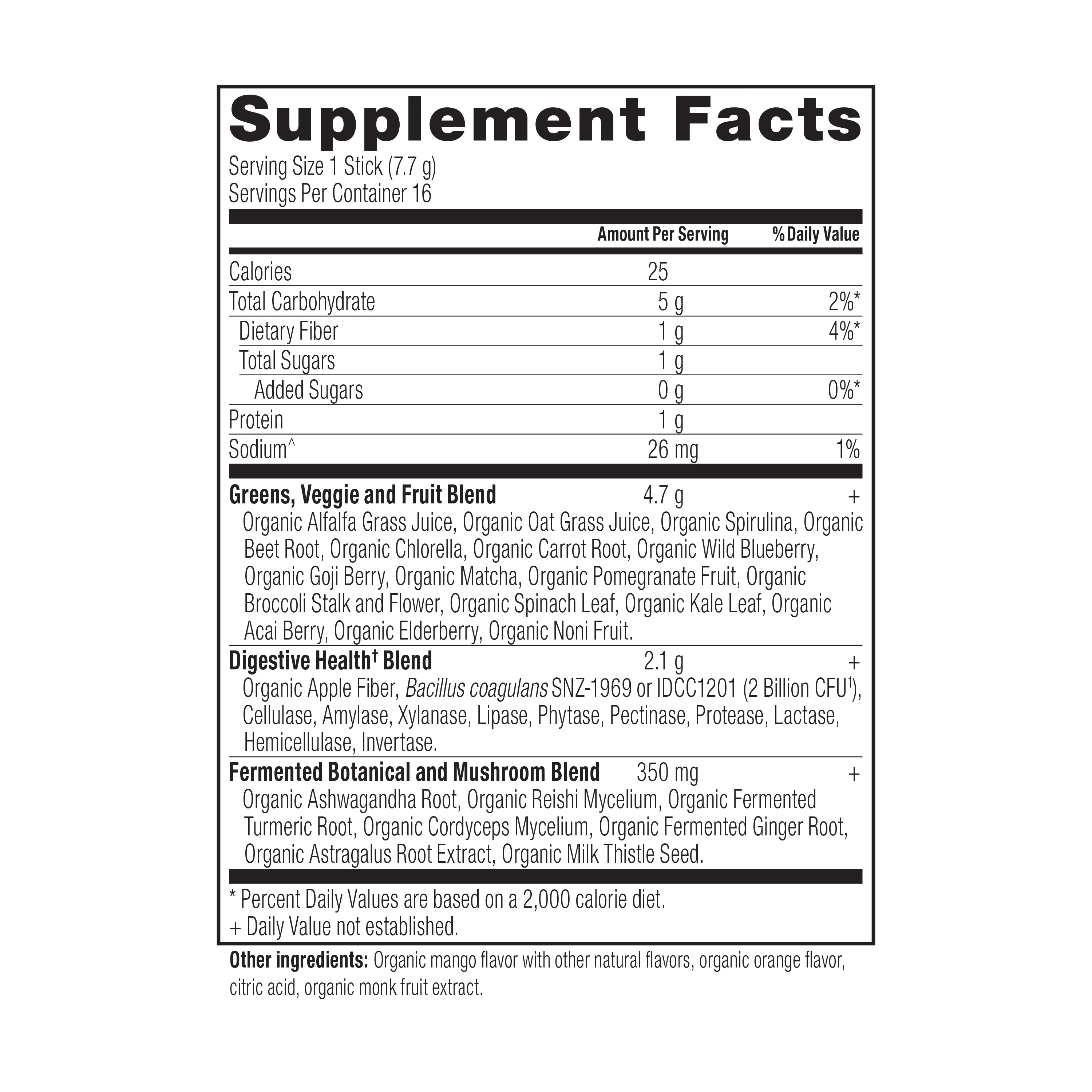 Organic Super Greens Powder Packets - Image 2