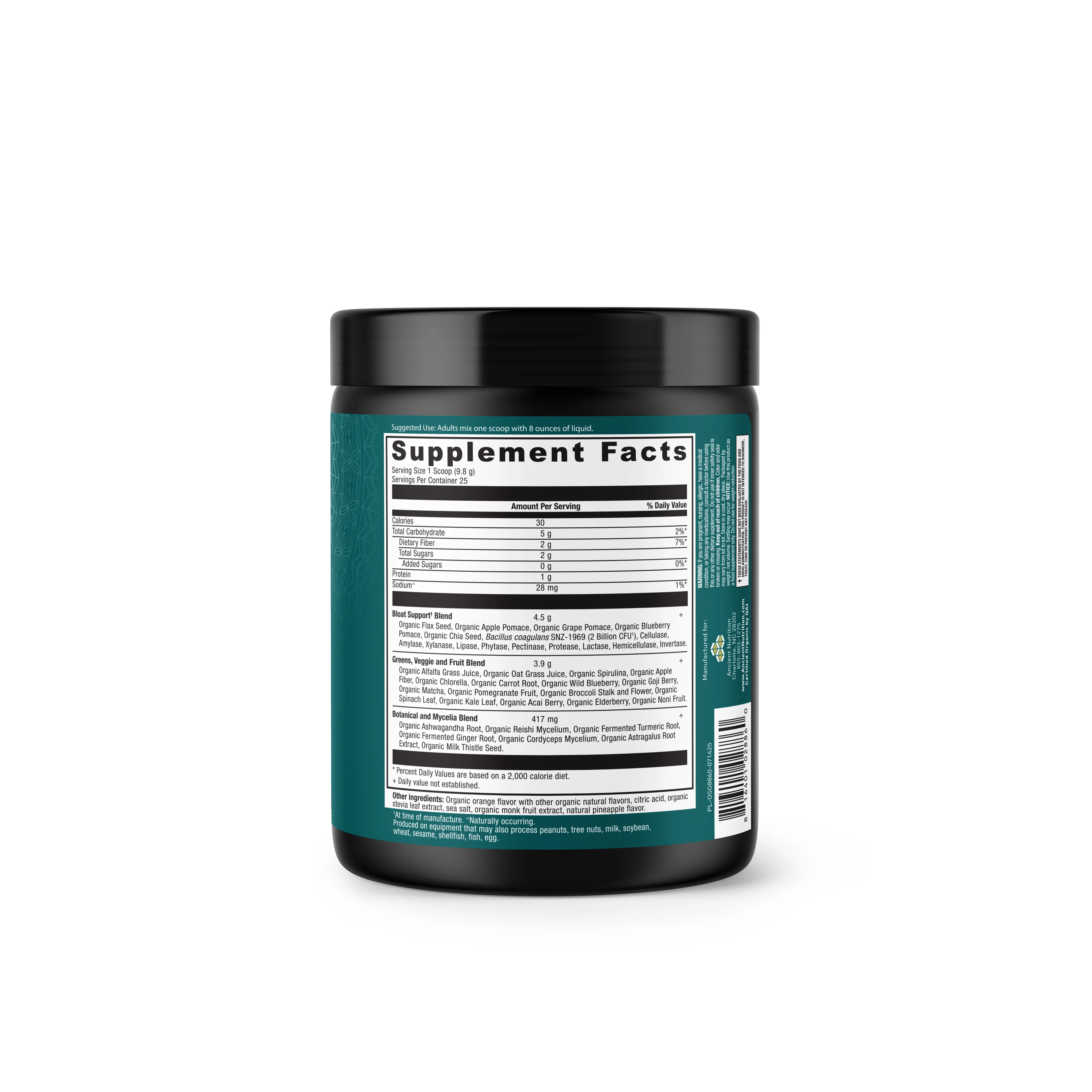 Organic Super Greens Powder - Bloat Relief - Image 3
