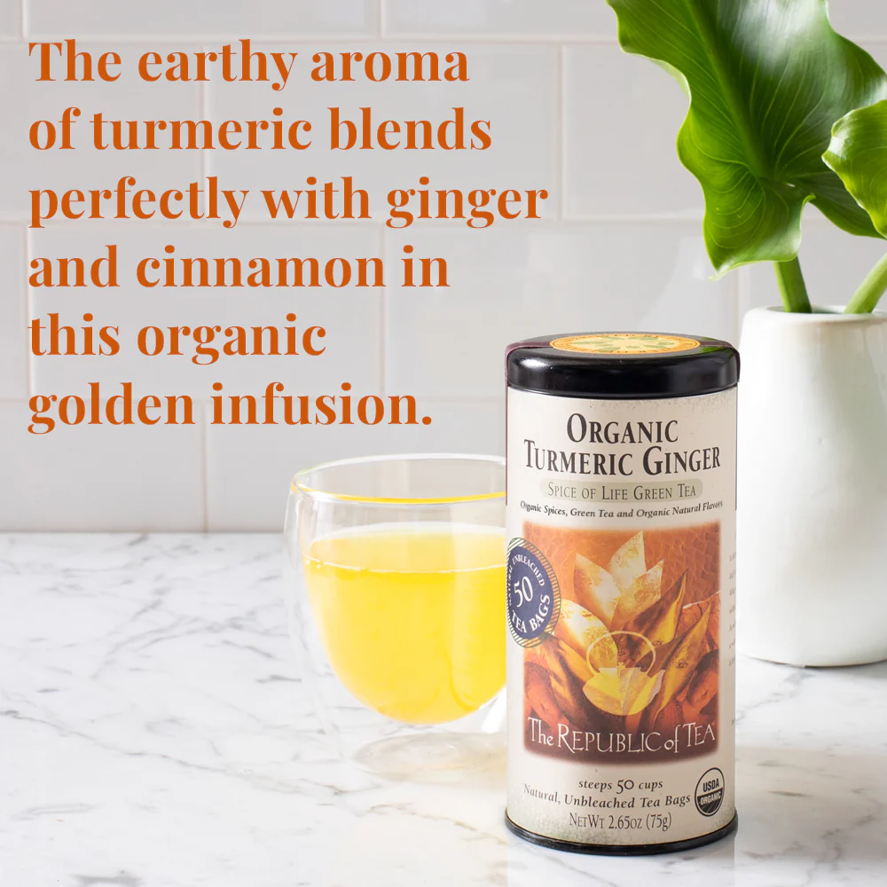 Organic Turmeric Ginger Green Tea - Image 3