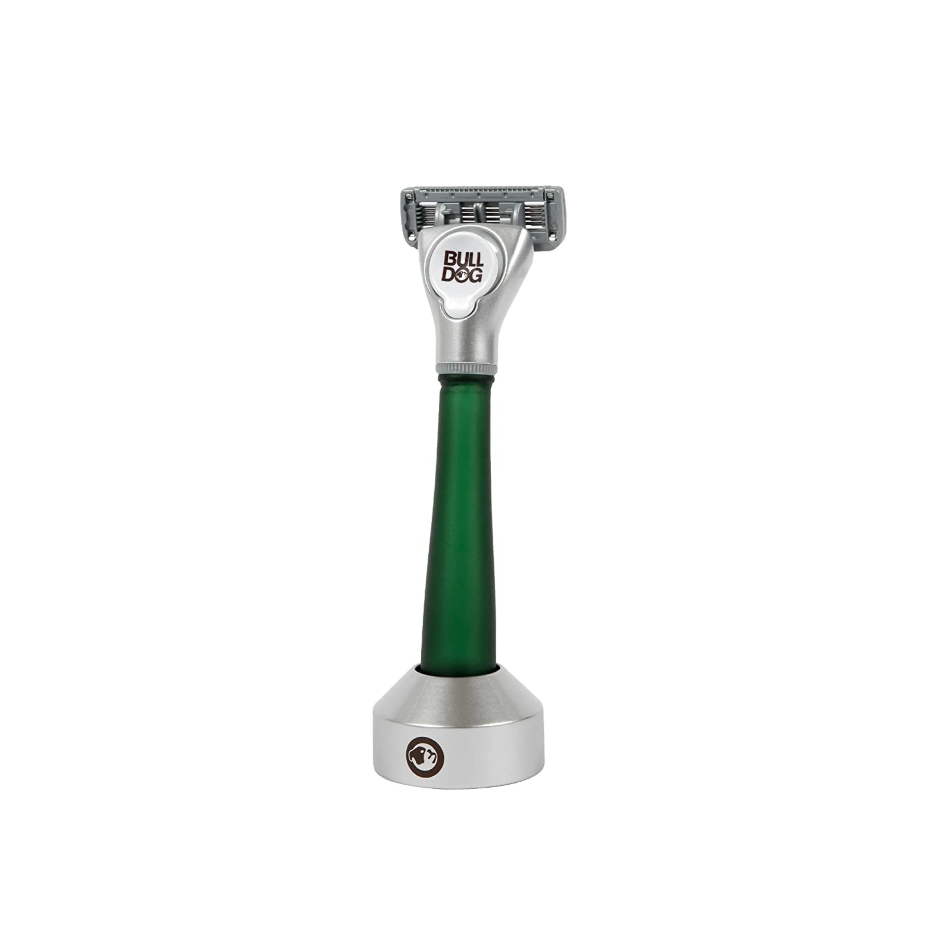 Recycled Glass Handle Razor with Razor Stand