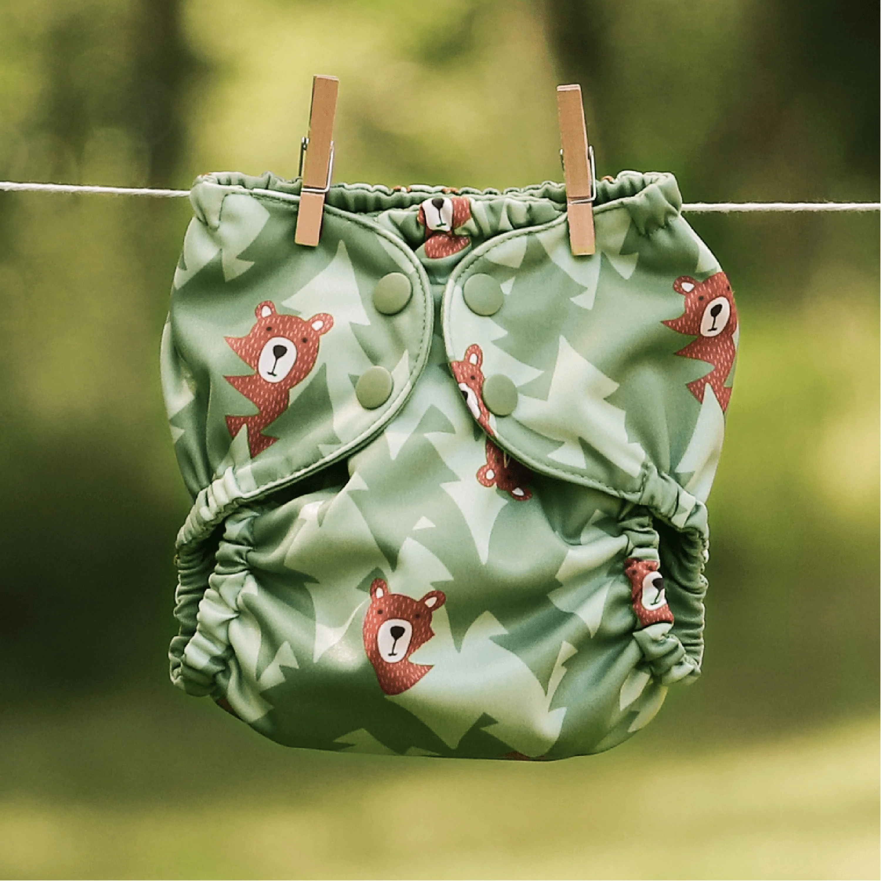 Outer Diaper Cover + Swim Diaper, Size 1, 100% OEKO-TEX Certified Recycled Fabric - Image 6