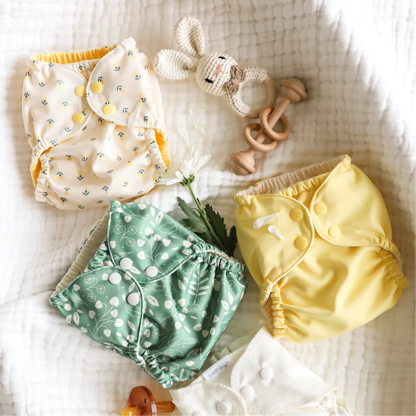 Outer Diaper Cover + Swim Diaper, Size 2, 100% OEKO-TEX Certified Recycled Fabric - Image 74