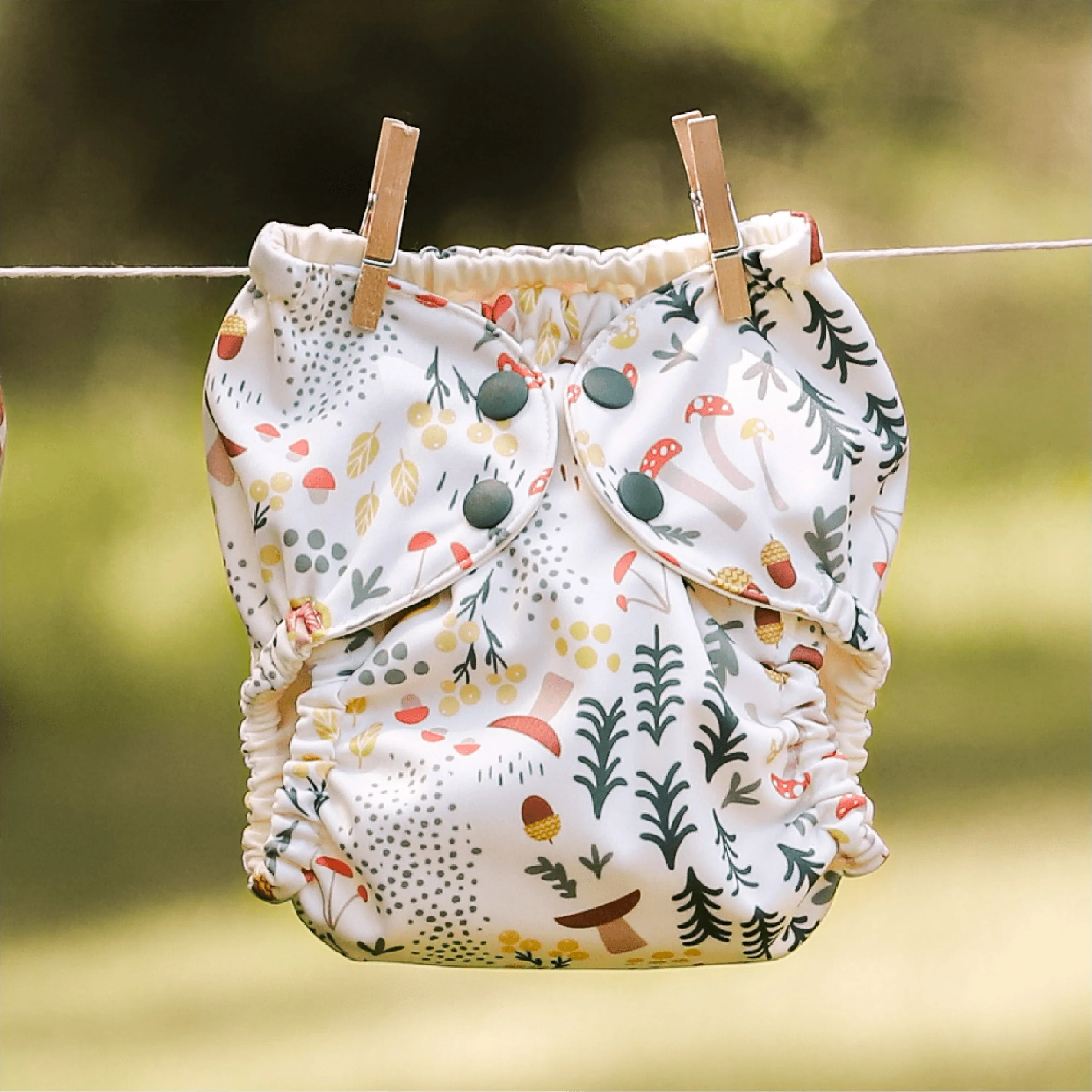Outer Diaper Cover + Swim Diaper, Size 2, 100% OEKO-TEX Certified Recycled Fabric - Image 12