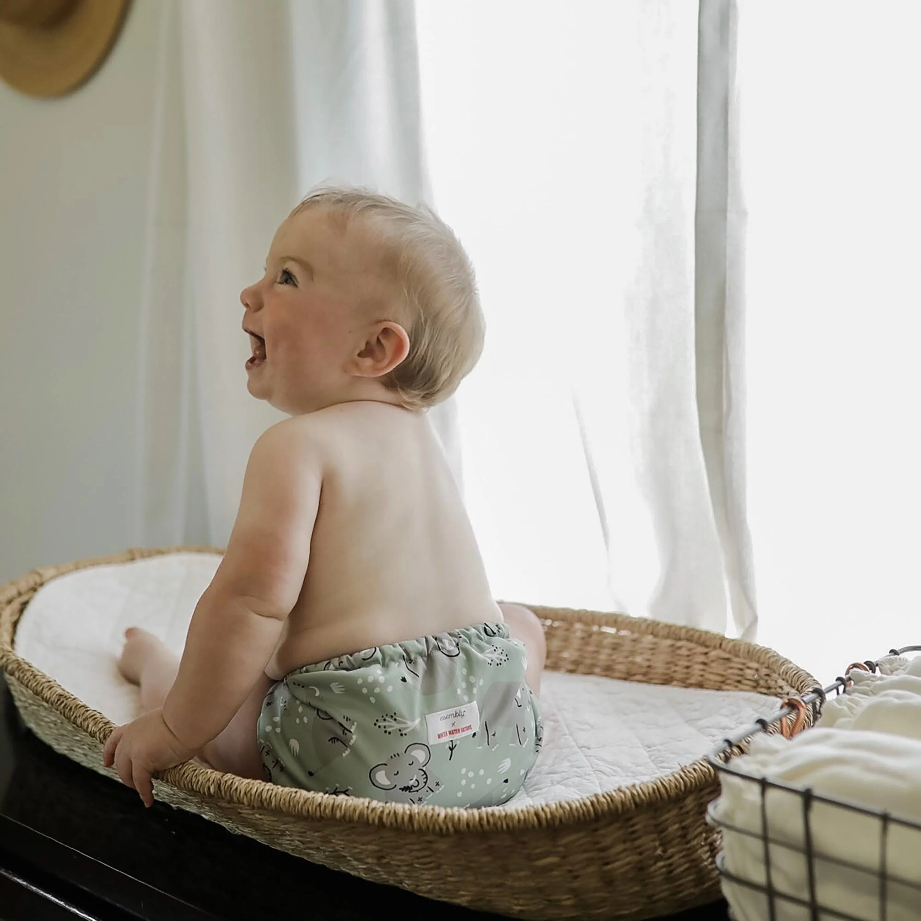 Outer Diaper Cover + Swim Diaper, Size 2, 100% OEKO-TEX Certified Recycled Fabric - Image 22