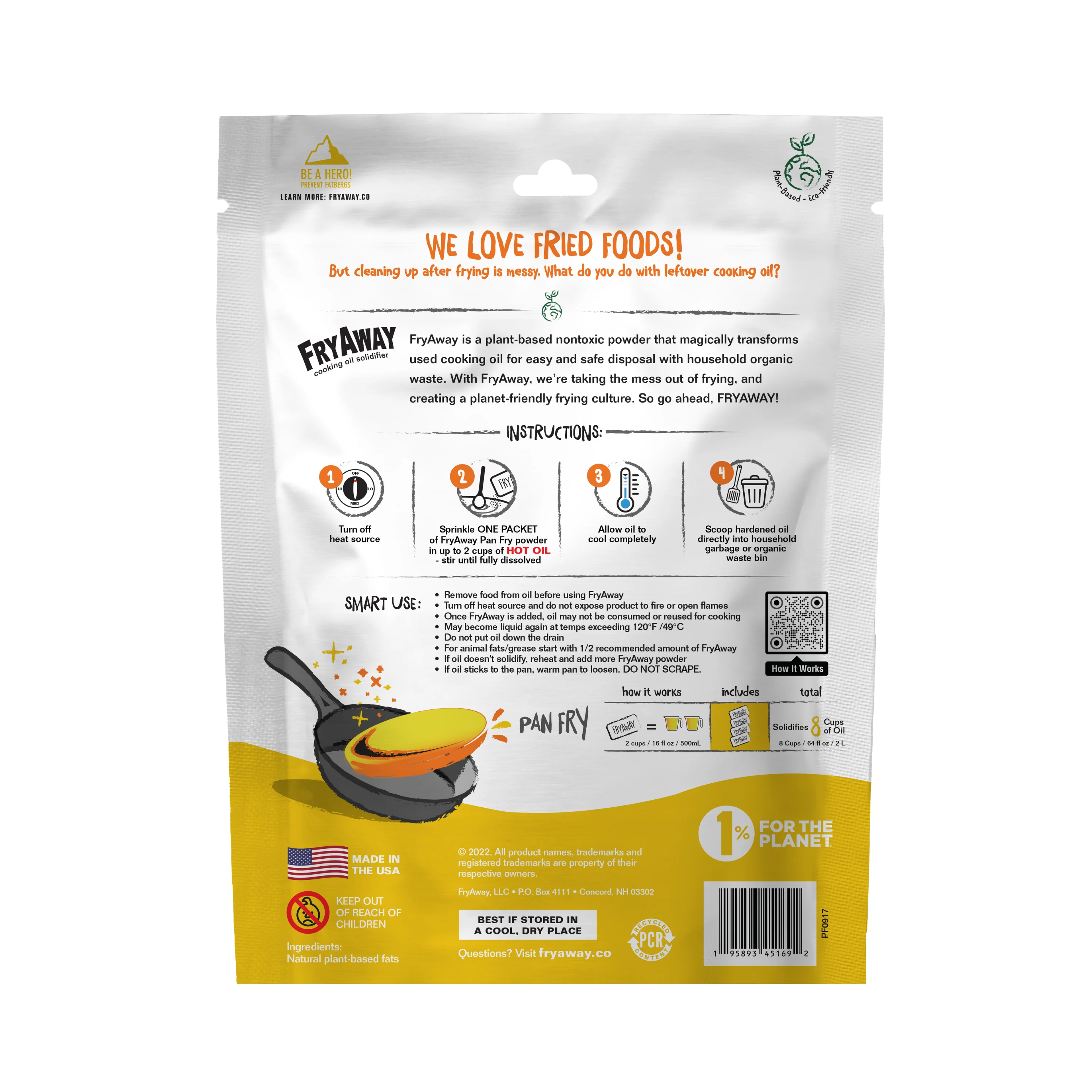 Pan Fry Used Cooking Oil Solidifier Powder - Image 3