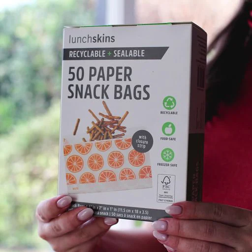 Paper Snack Bags - Orange - Image 4
