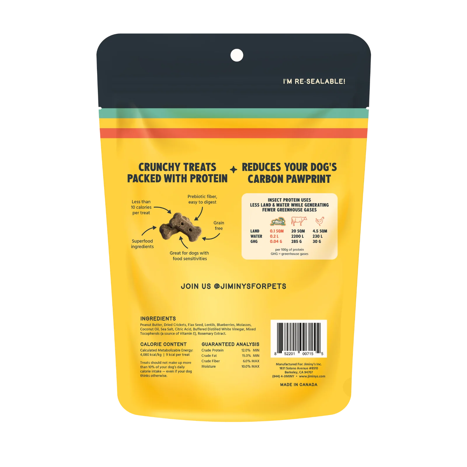 Crunchy Peanut Butter & Blueberry Cricket Dog Treat - Image 3