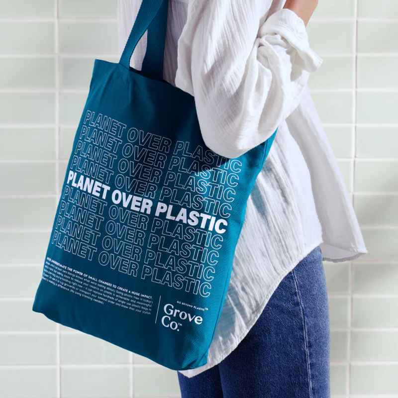 ‘Planet Over Plastic’ Reusable Tote Bag - Image 4