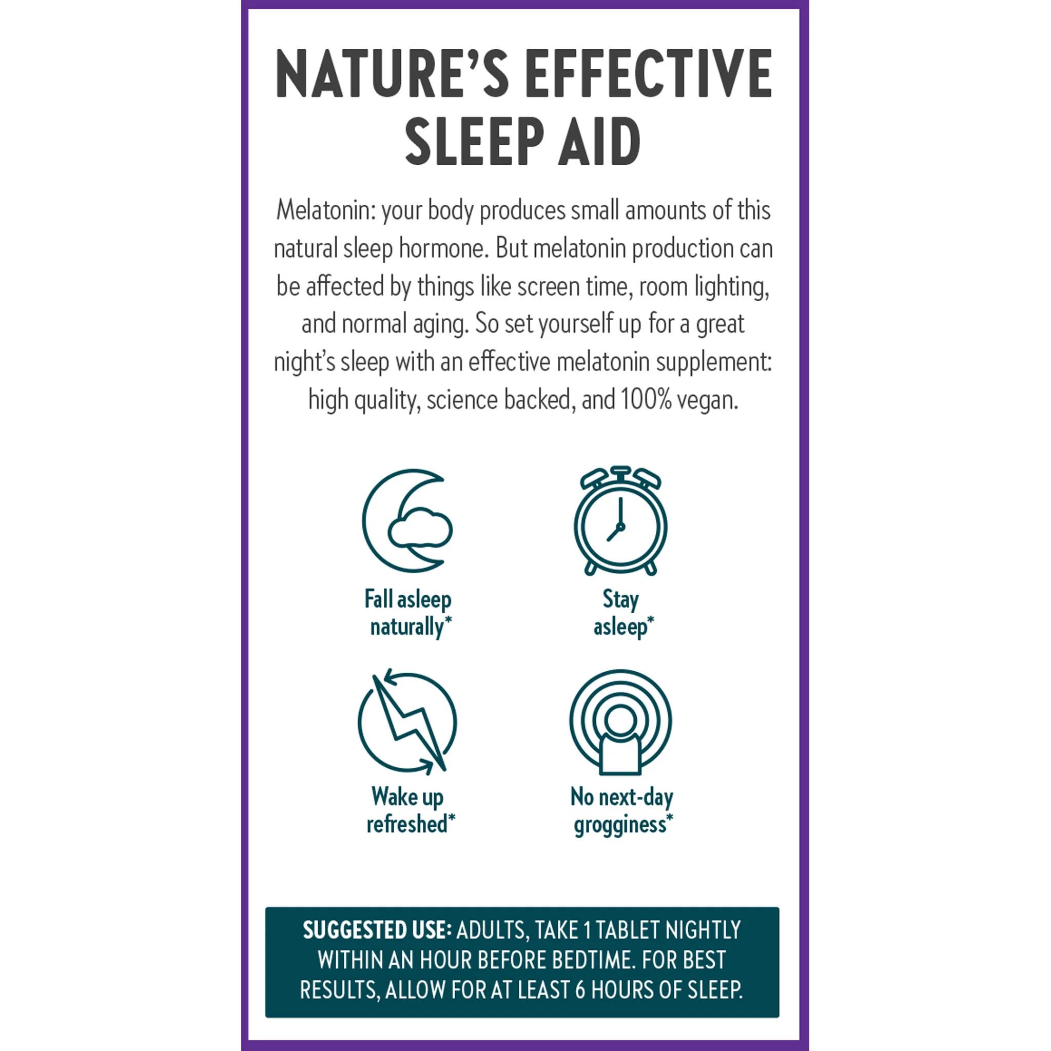 Plant Melatonin + Tart Cherry & Ashwagandha Tablet - Image 8