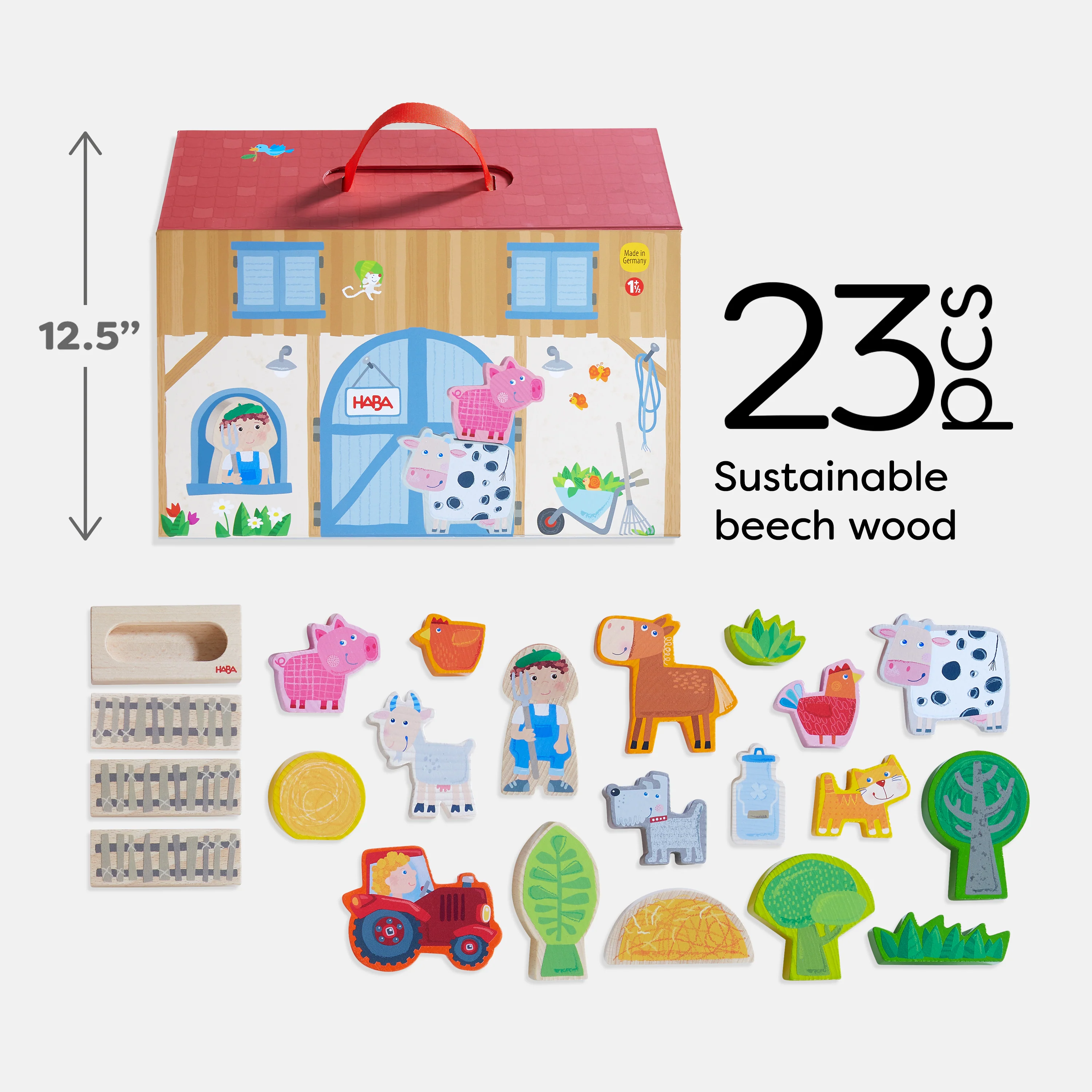 Play World On the Farm - Sustainably Sourced Wood, 18+ Months - Image 3