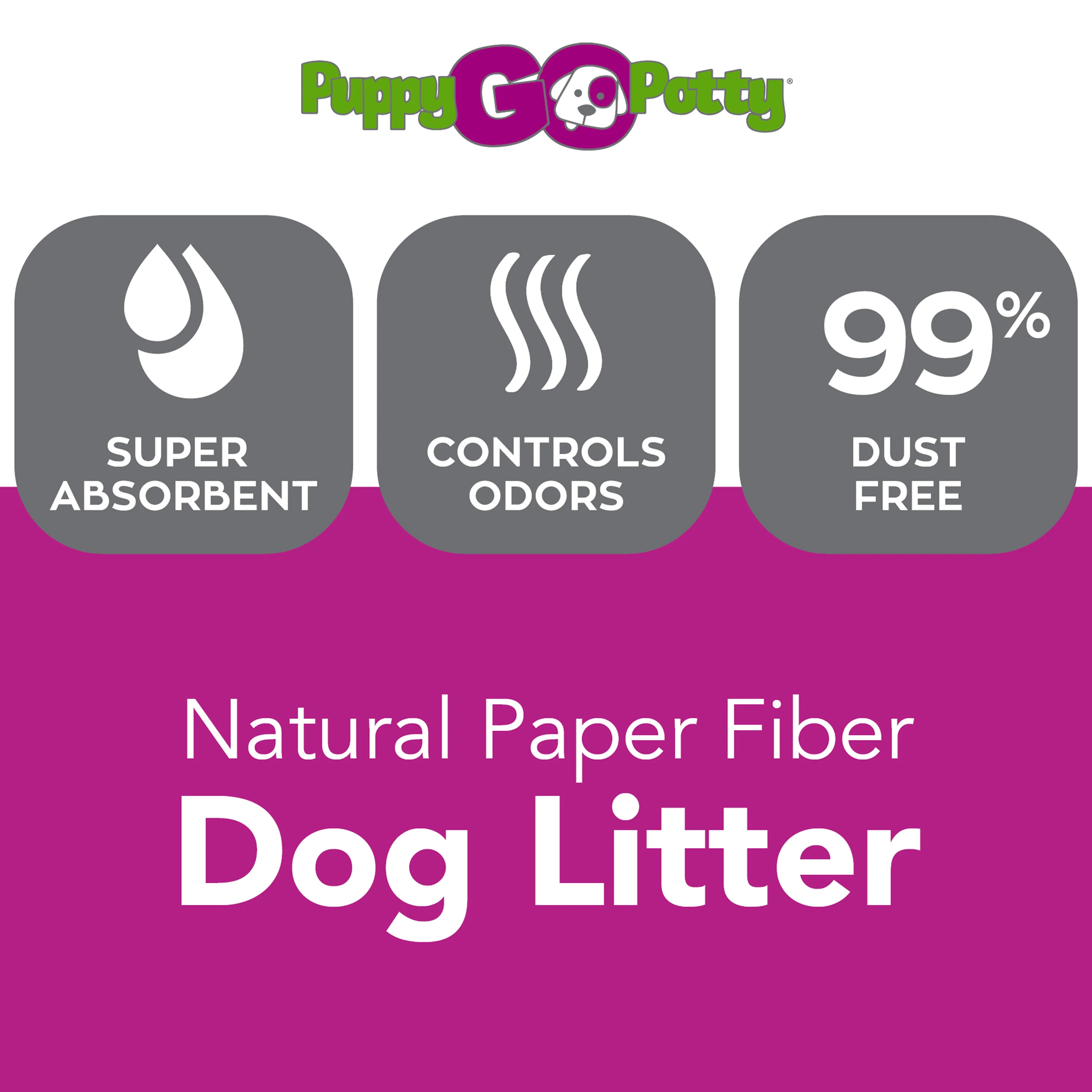 Potty Natural Paper Fiber Dog Litter - Image 2