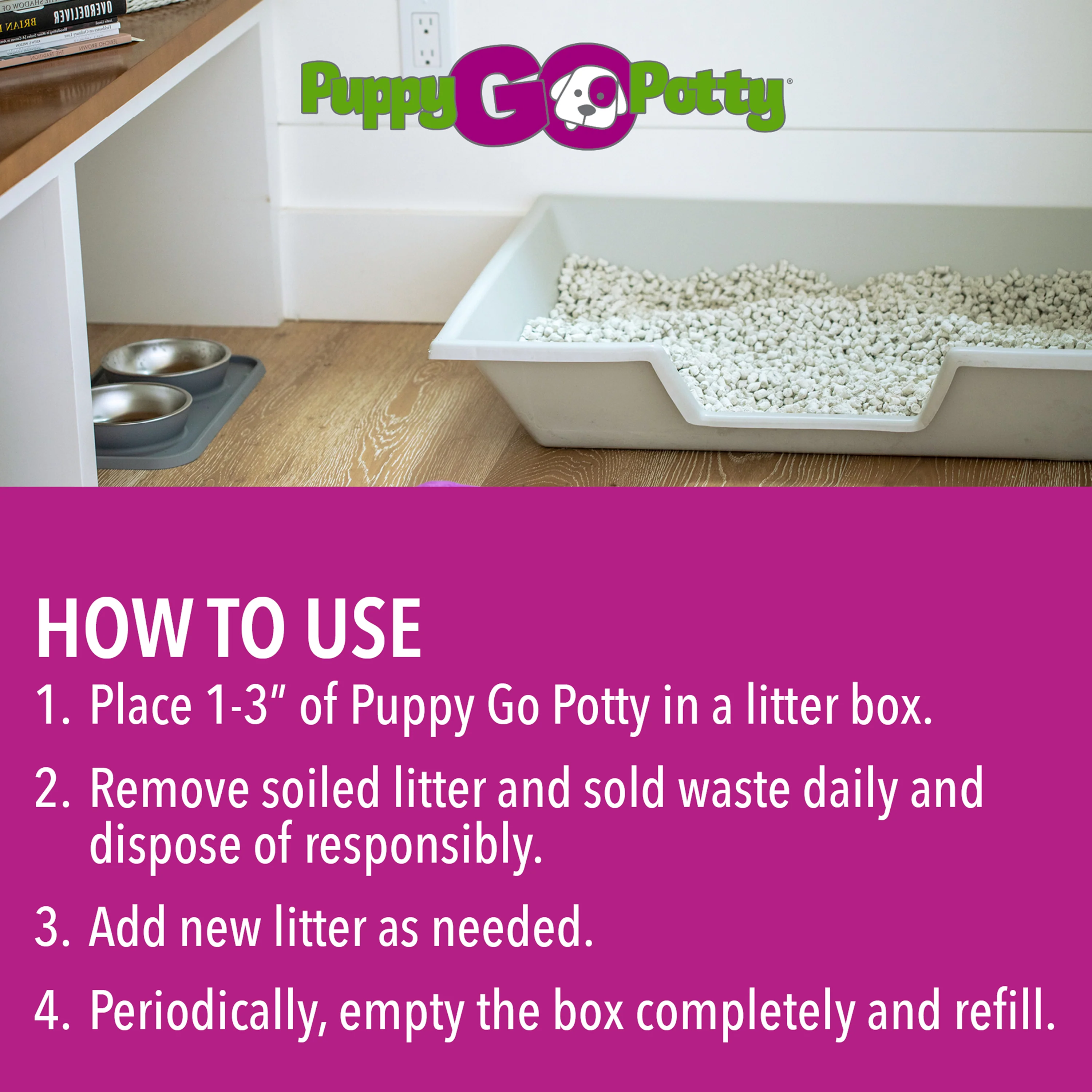 Potty Natural Paper Fiber Dog Litter - Image 4