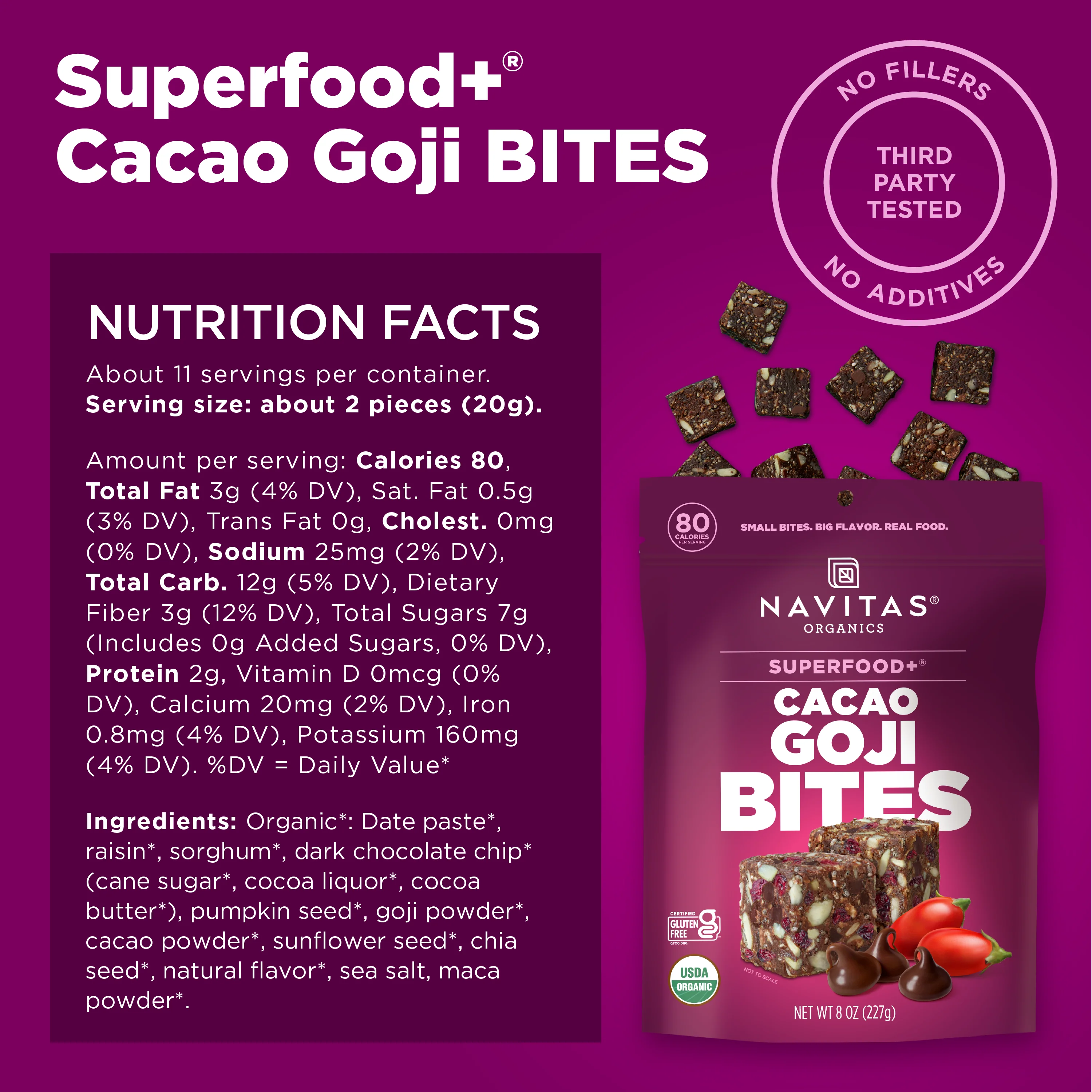 Superfood+ Cacao Goji BITES - Image 5