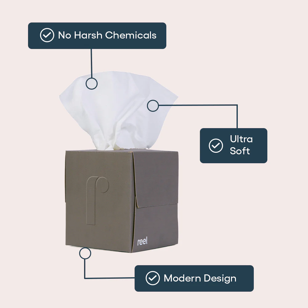 Premium Bamboo Facial Tissues - 60 3-ply tissue per box - Image 10