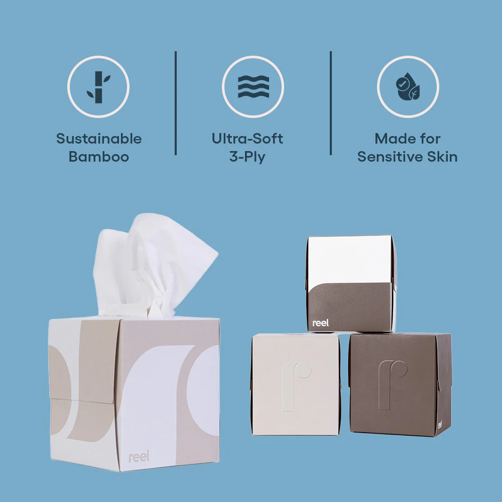 Premium Bamboo Facial Tissues - 60 3-ply tissue per box - Image 11