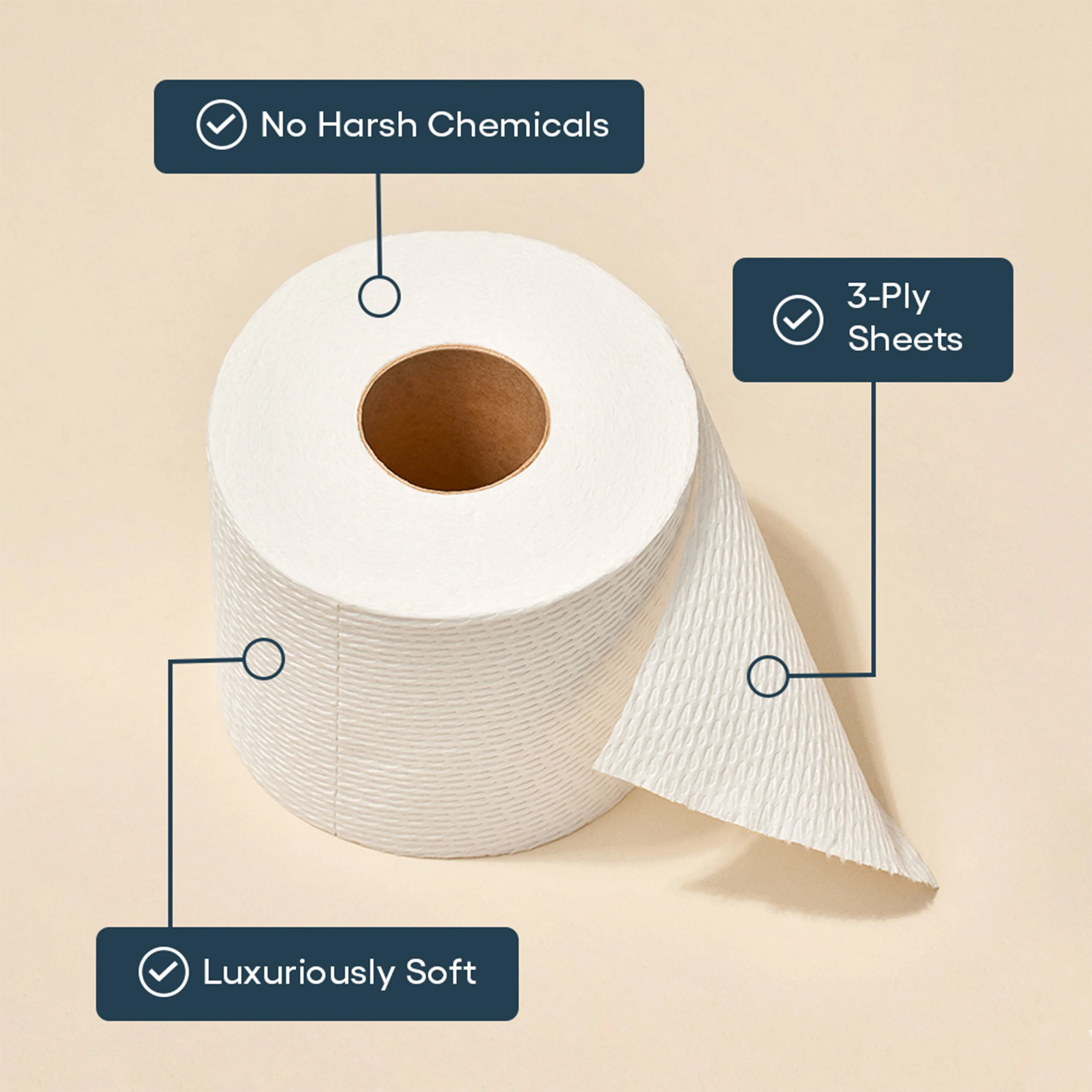 Premium Bamboo Toilet Paper - 300 3-Ply sheets per roll - Image 6