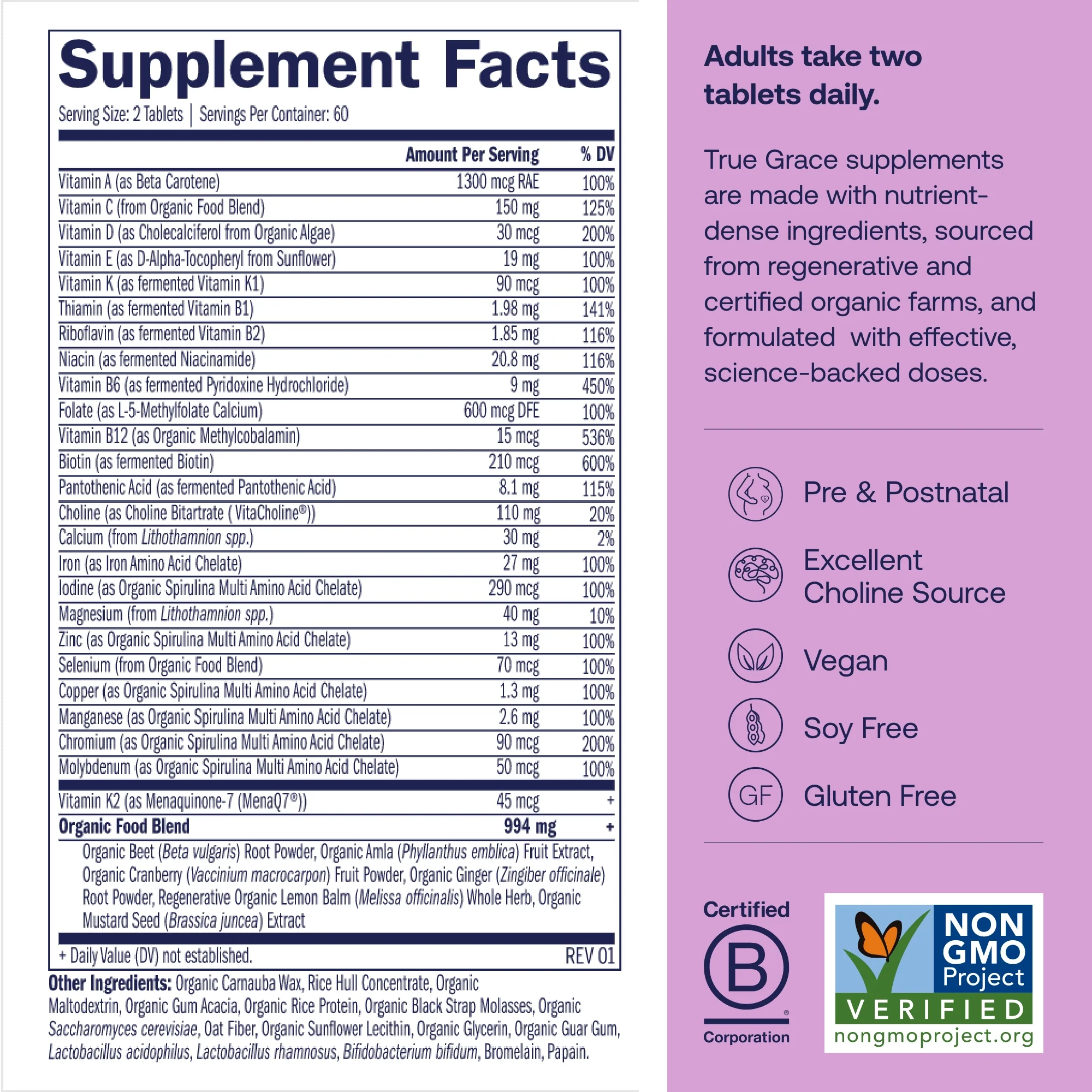 Prenatal Multivitamin Tablets - Refill Pouch - Image 8