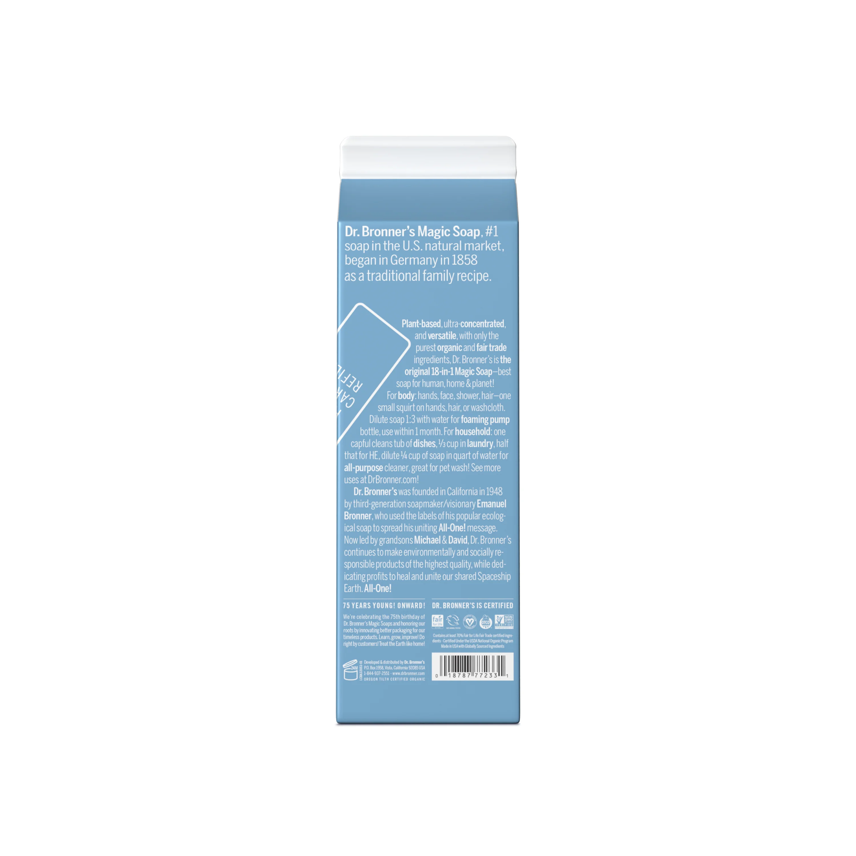 Pure-Castile Liquid Soap Refill Carton - Image 10