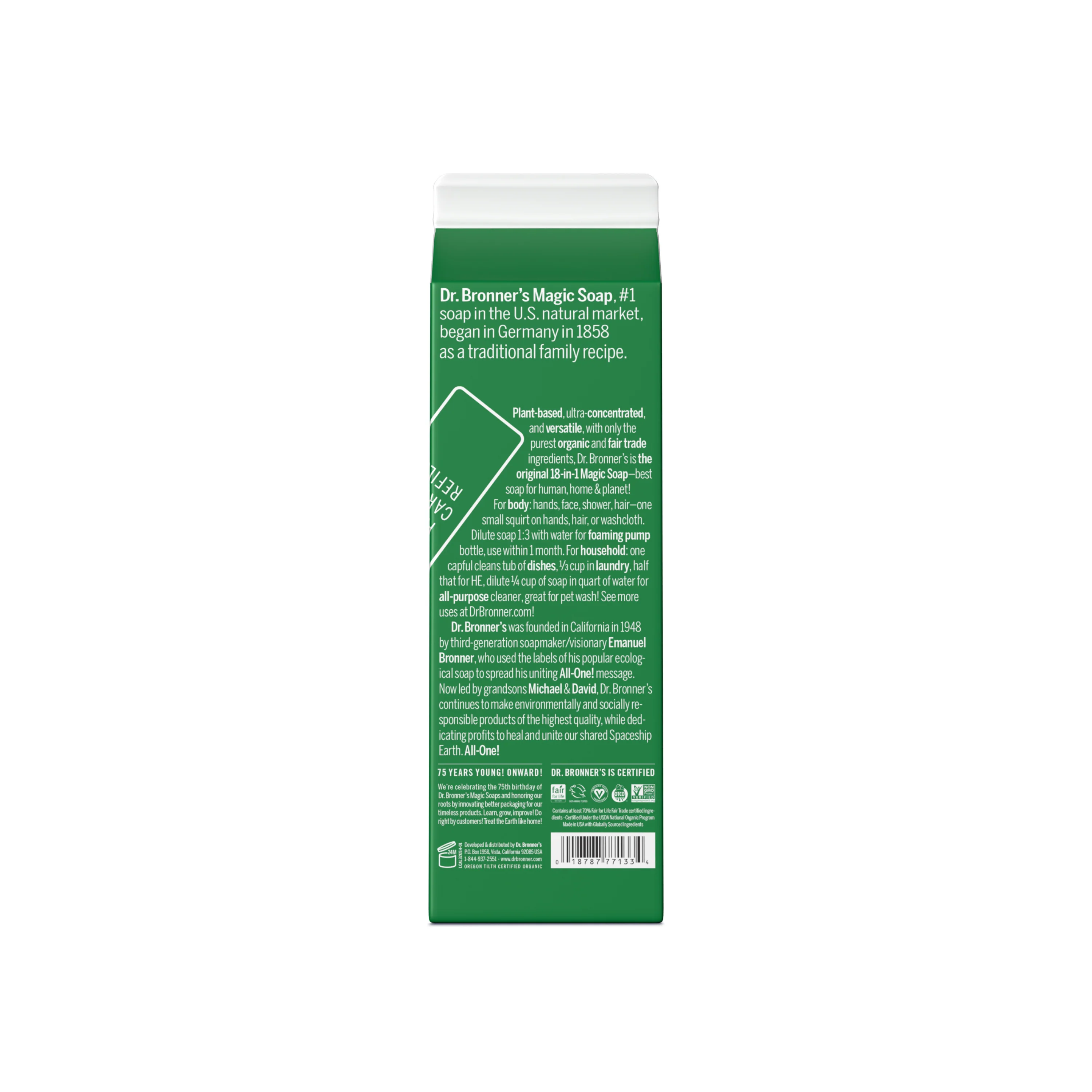 Pure-Castile Liquid Soap Refill Carton - Image 12