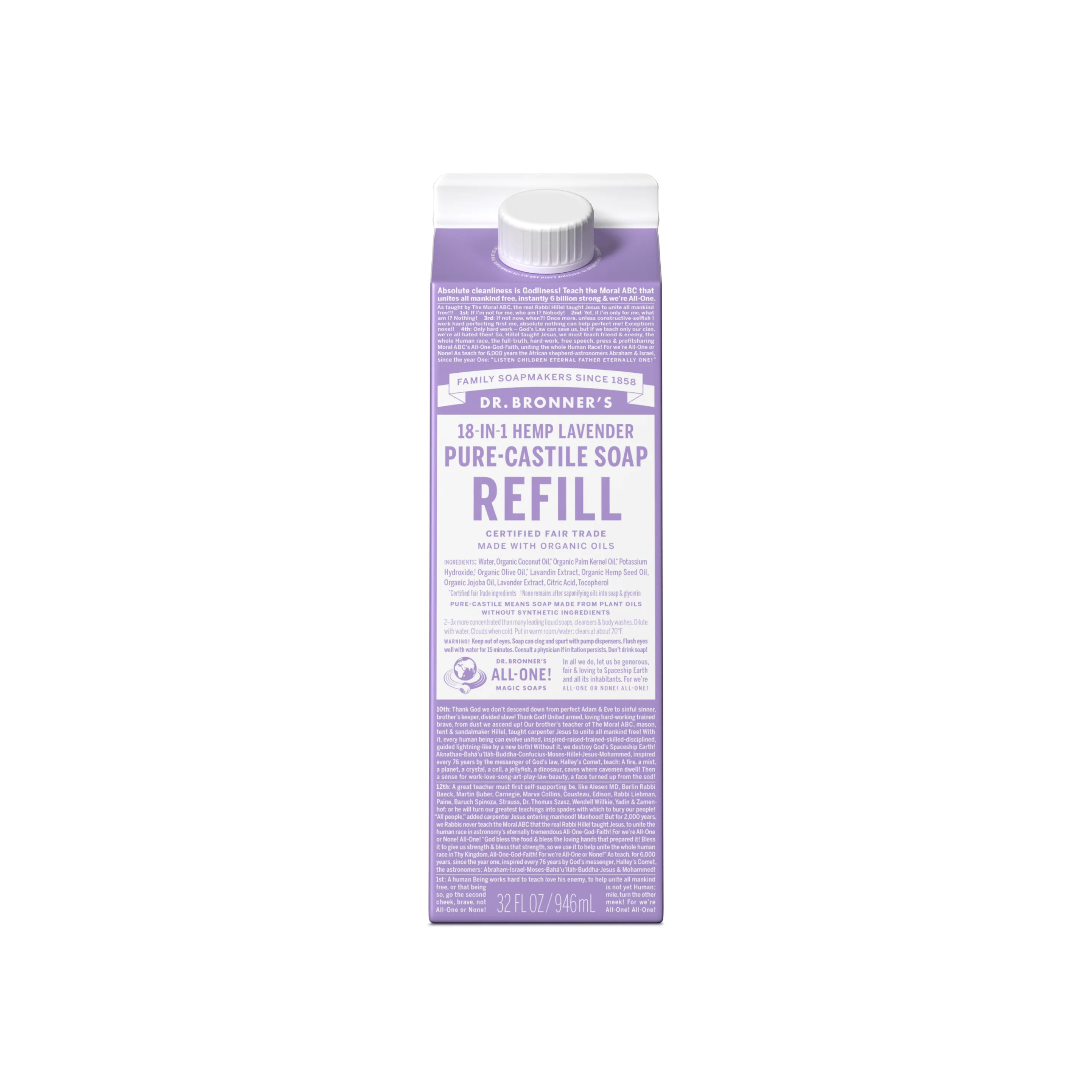Pure-Castile Liquid Soap Refill Carton - Image 3